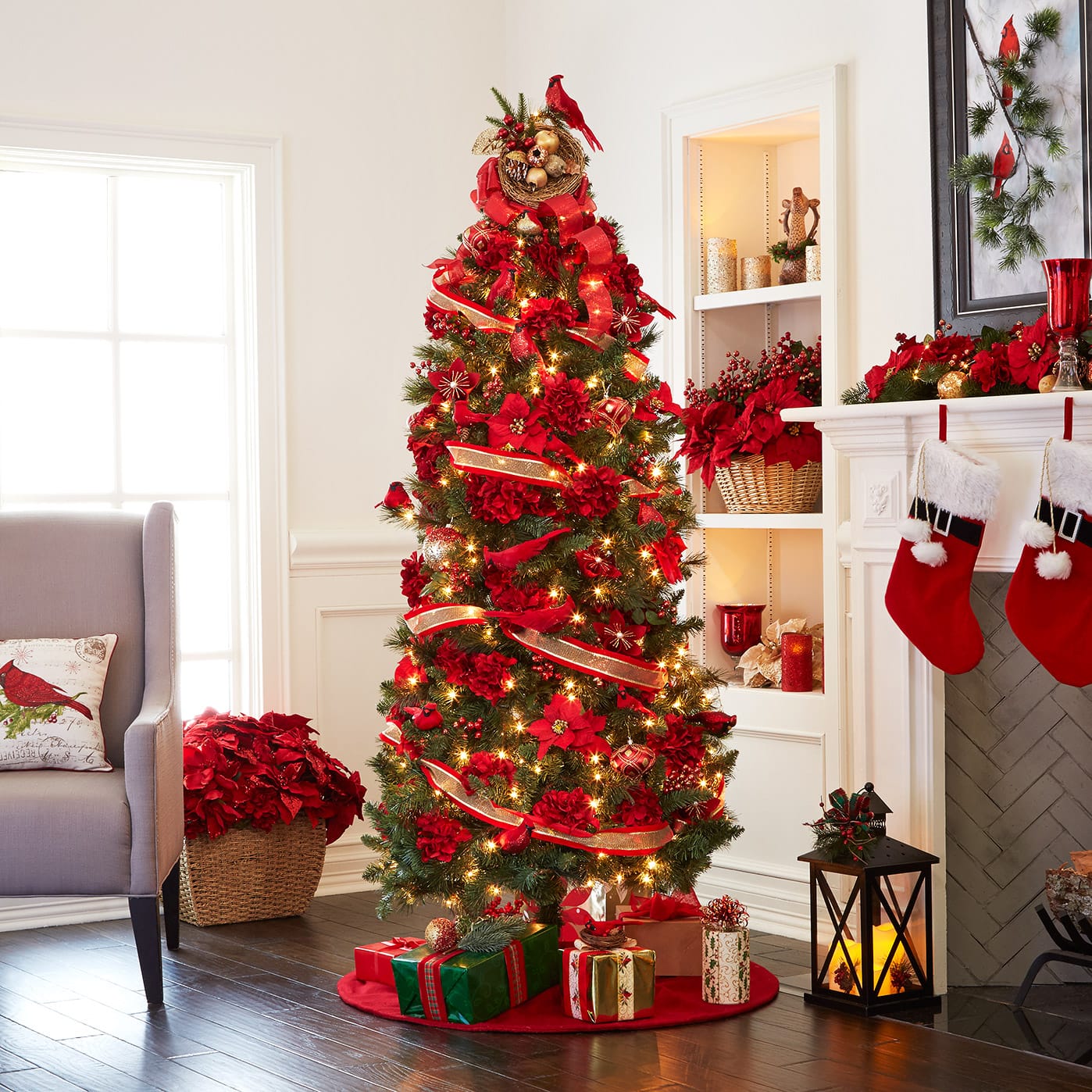 Purchase the 7ft. Pre-Lit Willow Pine Artificial Christmas Tree, Clear ...