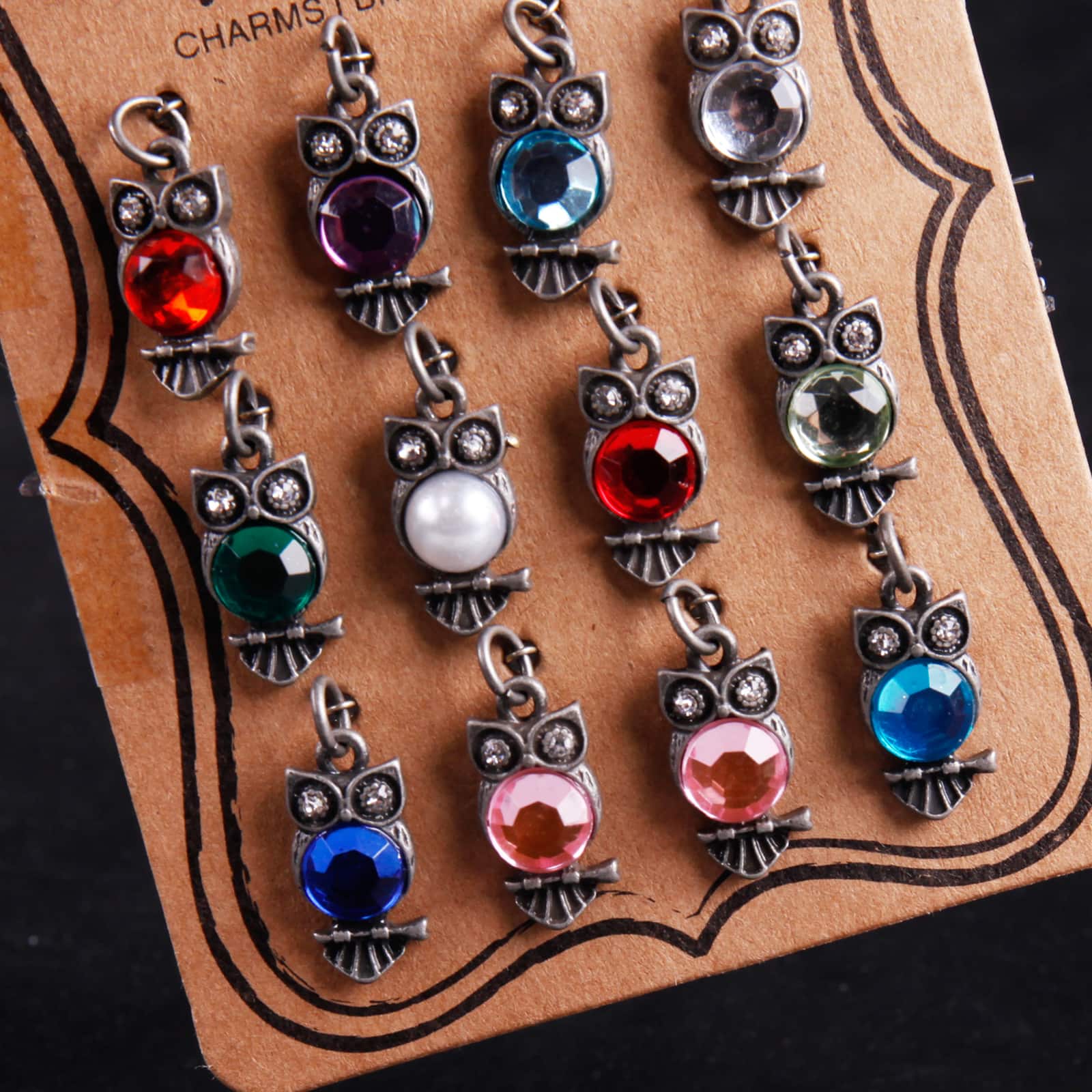 Charmalong&#x2122; Multicolored Owl Charms By Bead Landing&#x2122;