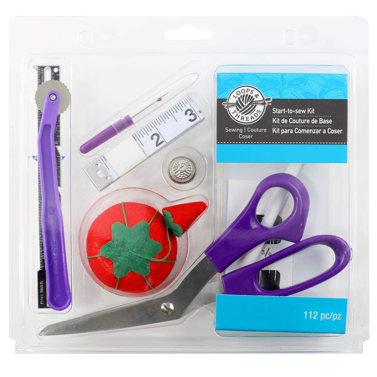 Loops & Threads Start-To-Sew Kit in Purple | Michaels
