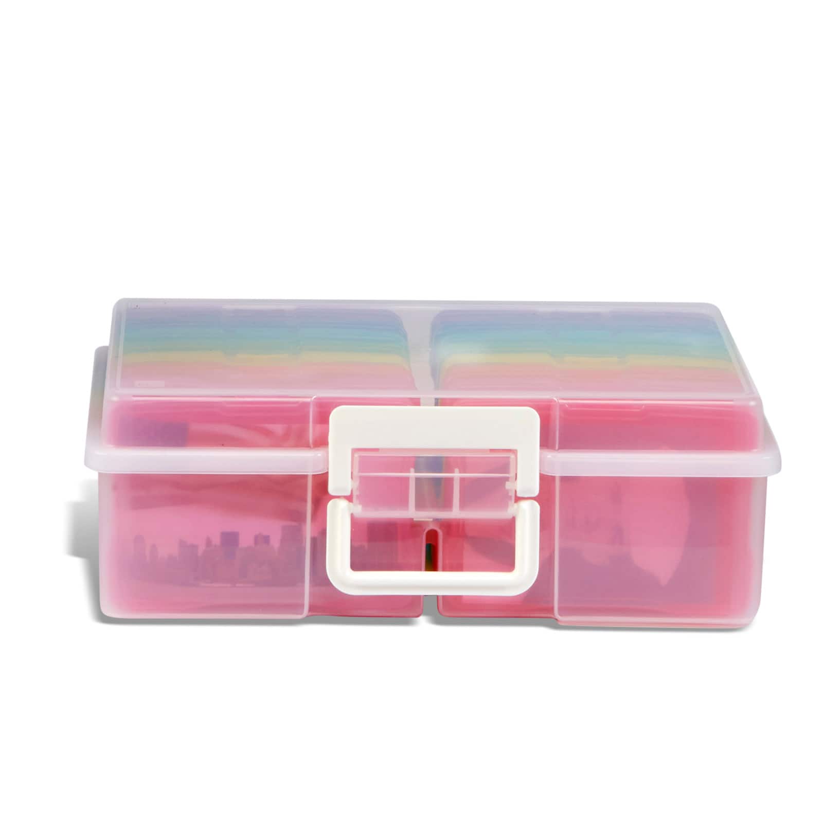 Transparent Plastic Box Crafts Organizer Jewelry Keeper Clear Packaging 