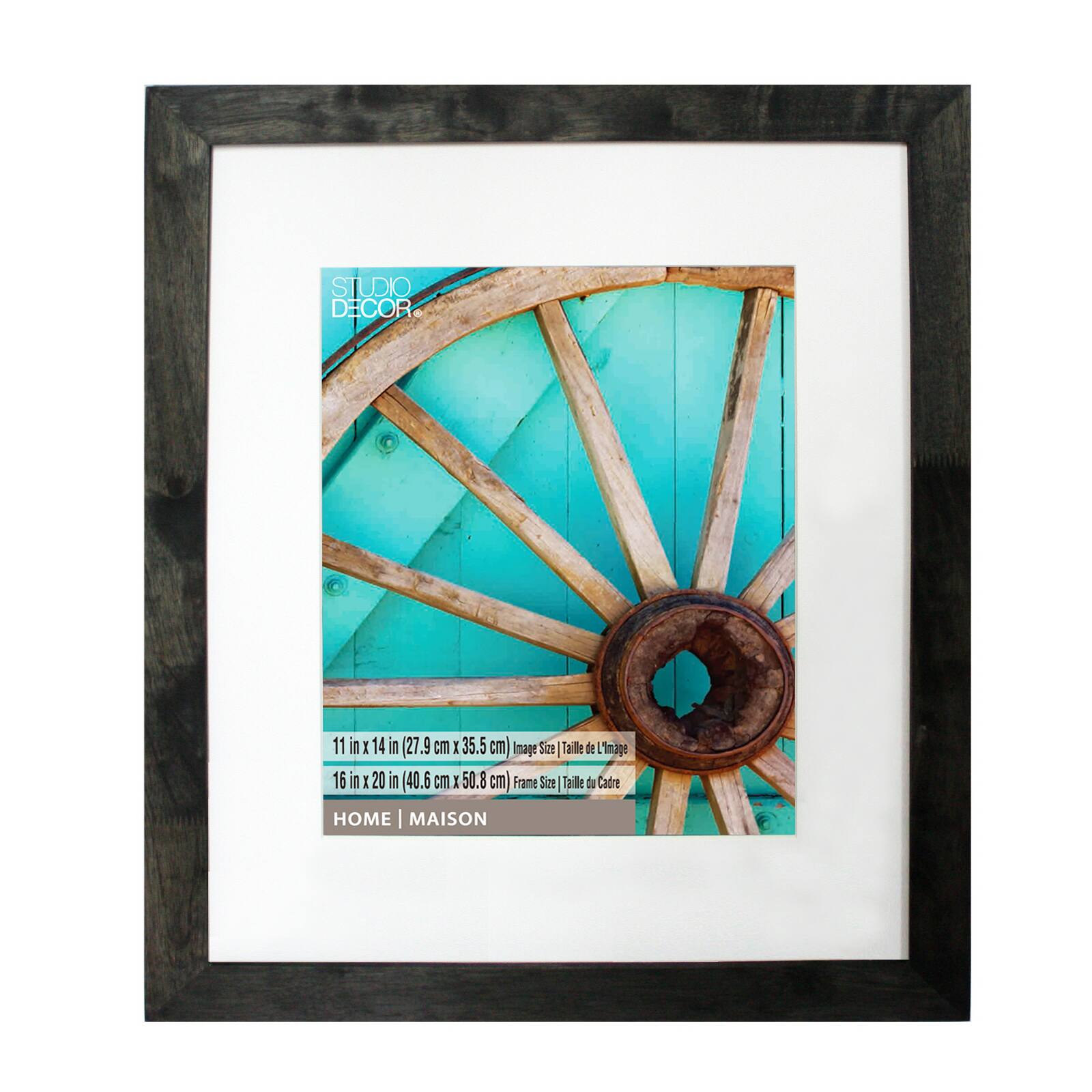 Home Black Wash Wooden Frame by Studio Décor®