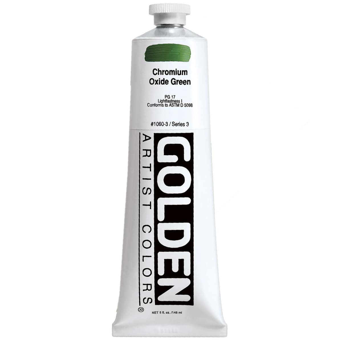 Golden Heavy Body Acrylic Paint, 5 oz in 1060 Chromium Oxide Green