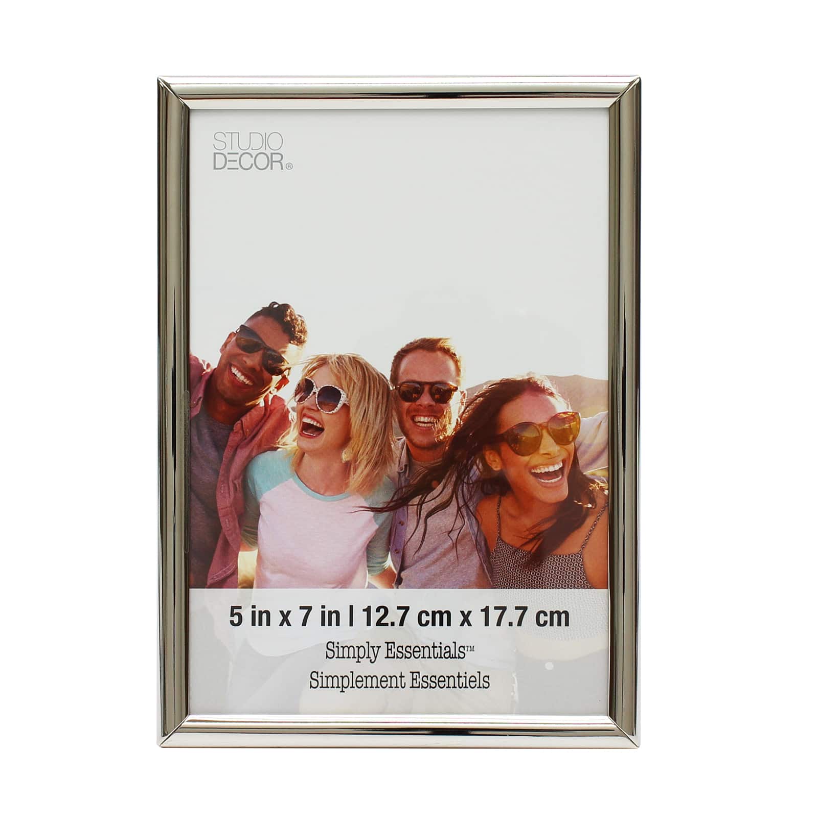 Polished Silver Frame, 5&#x22; x 7&#x22;, Simply Essentials&#x2122; By Studio D&#xE9;cor&#xAE;