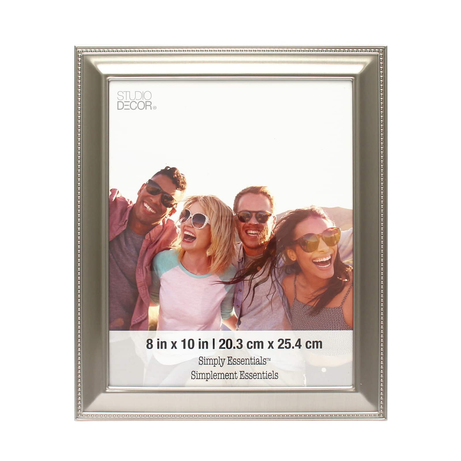 12 Pack: Brushed Silver Beaded Frame, Simply Essentials™ by Studio Décor®