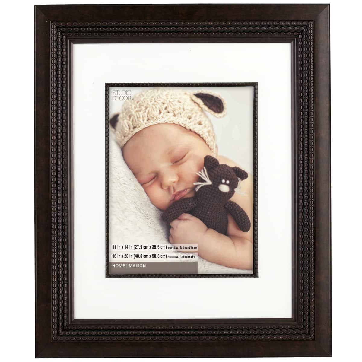 4 Pack: 11" x 14" Bronze Triple Beaded Frame with Mat, Home Collection by Studio Décor®