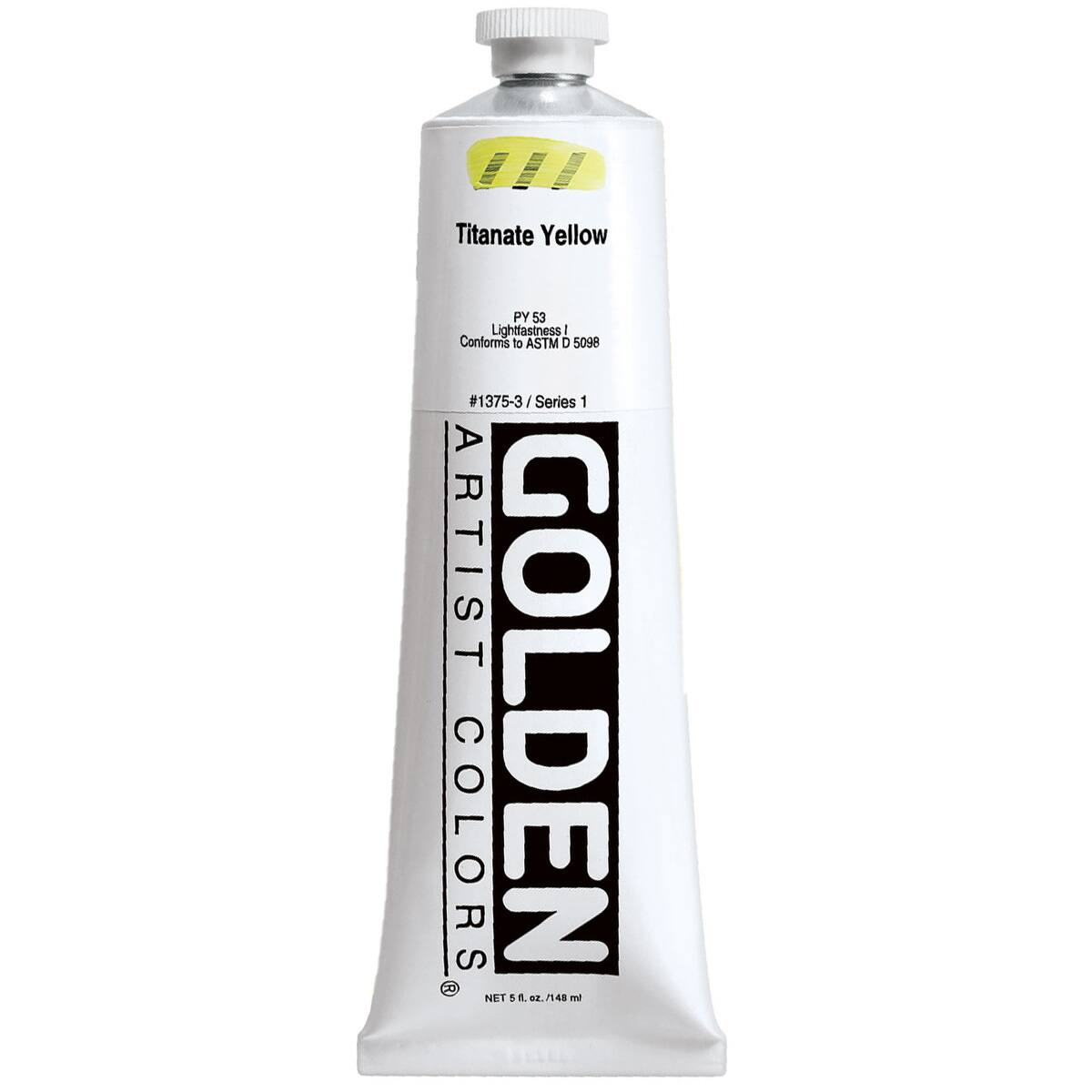 Golden Heavy Body Acrylic Paint, 5 oz in 1375 Titanate Yellow - D022538S - Art and Craft Paint Get the Golden Heavy Body Acrylic Paint, 5oz. at M sku D022538S