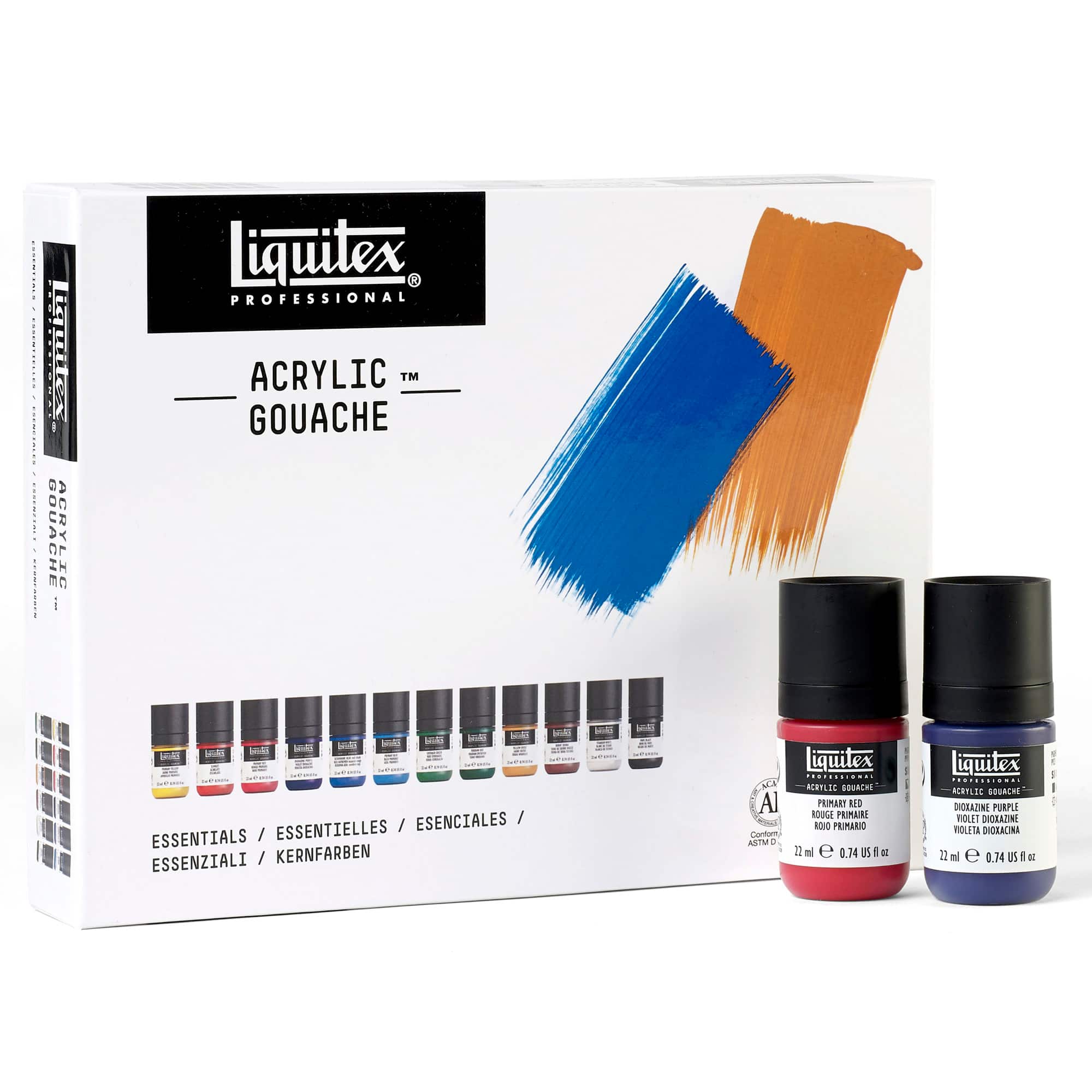 Liquitex® Professional Acrylic™ 12 Colour Essentials Gouache Set