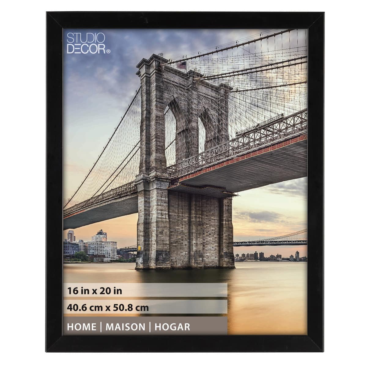 Home Flat Black Frame by Studio Décor®