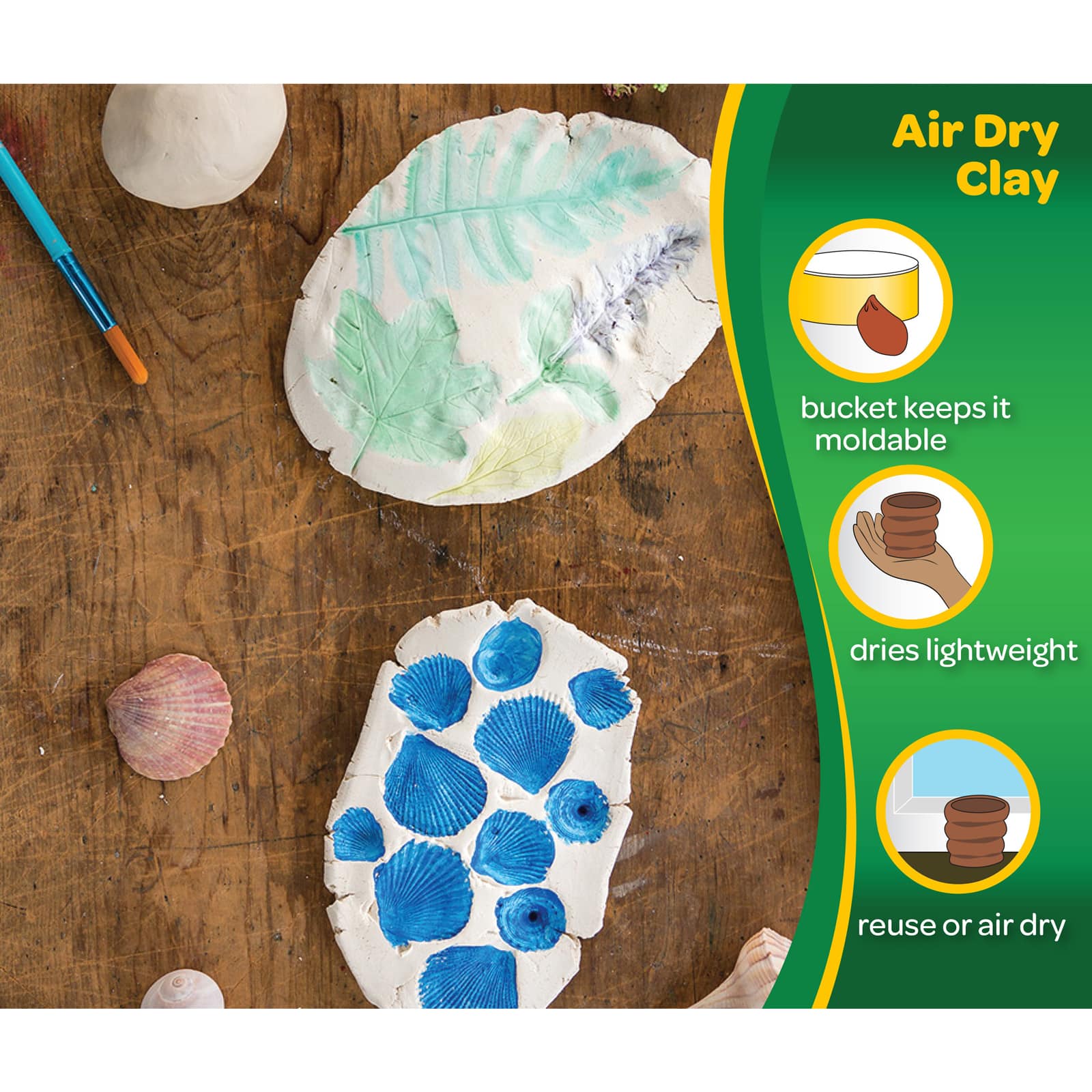 6 Pack: Crayola® 25lb. White Air-Dry Clay