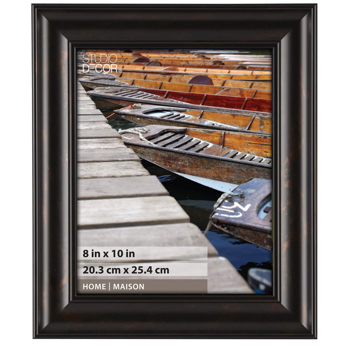 Studio Decor Black Brown Rubbed Frame