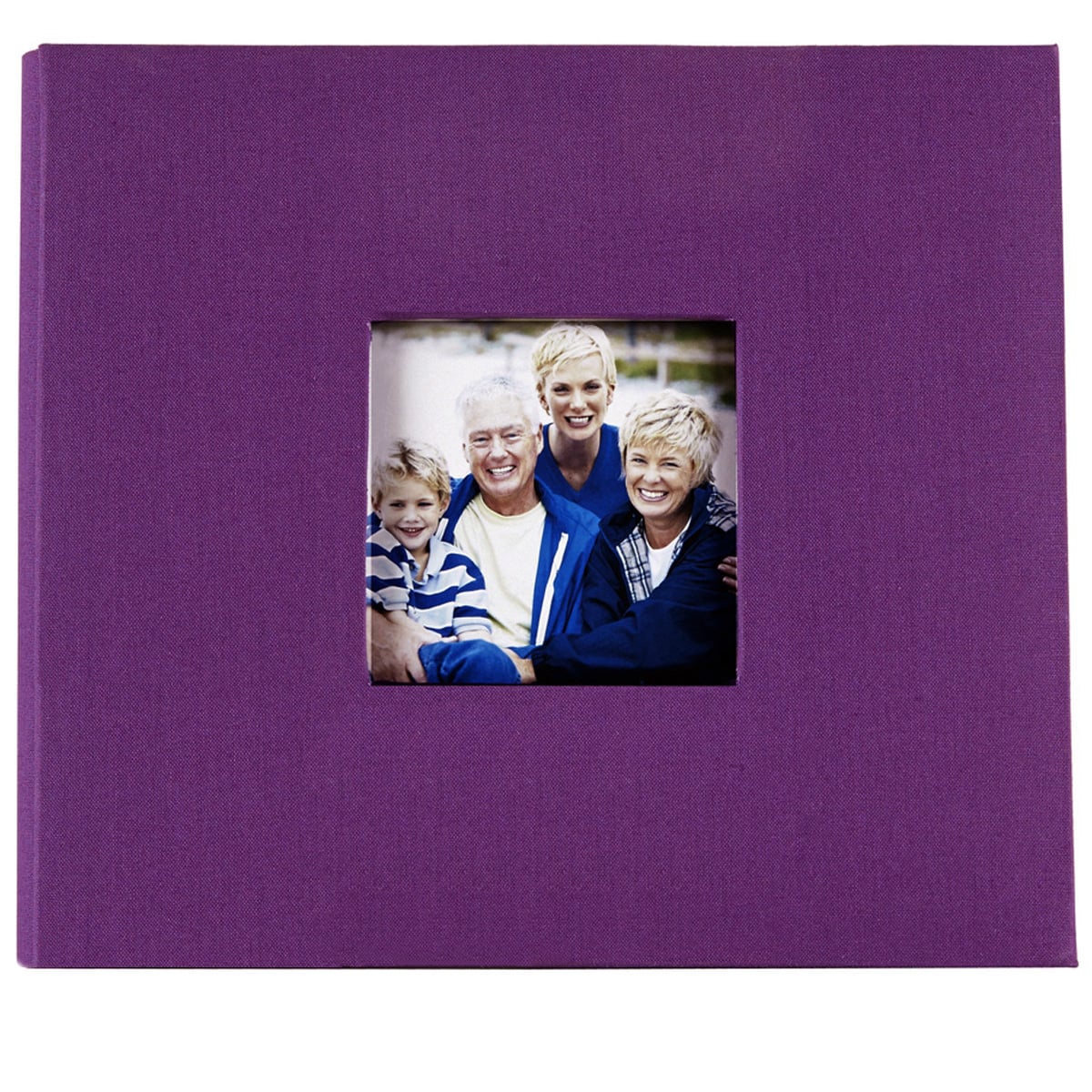 Polaroid Fabric Covered Scrapbook Album (8 x 8, Purple)