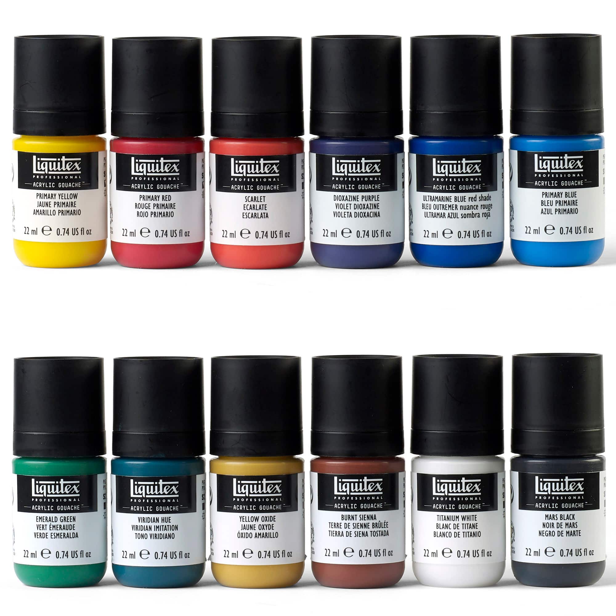 Liquitex® Professional Acrylic™ 12 Colour Essentials Gouache Set