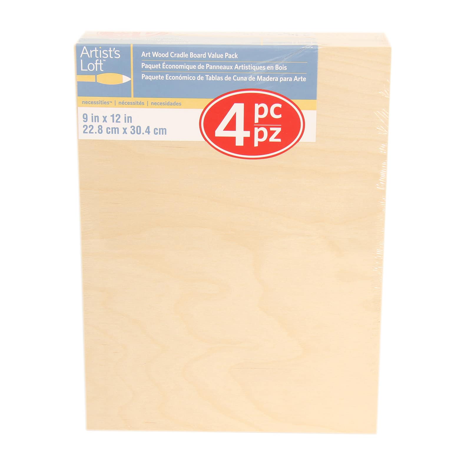 Aspire Art Boards Multiple Sizes Pack of 1 6 x 8, HDF Board / Value Series Gessoed Wood Panel for Painting 1/8 Depth 