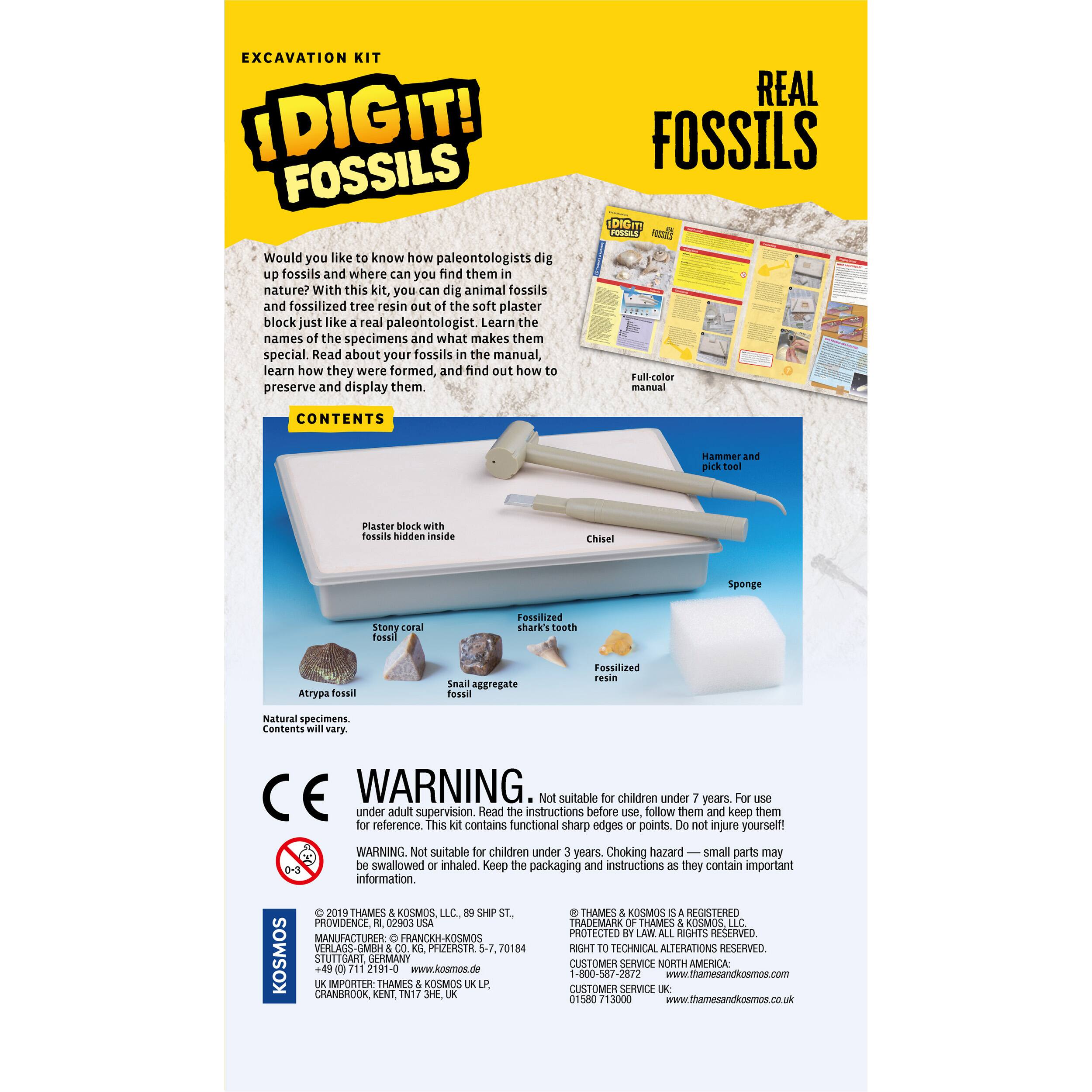 Thames & Kosmos I Dig It! Fossils: Real Fossils Excavation Kit