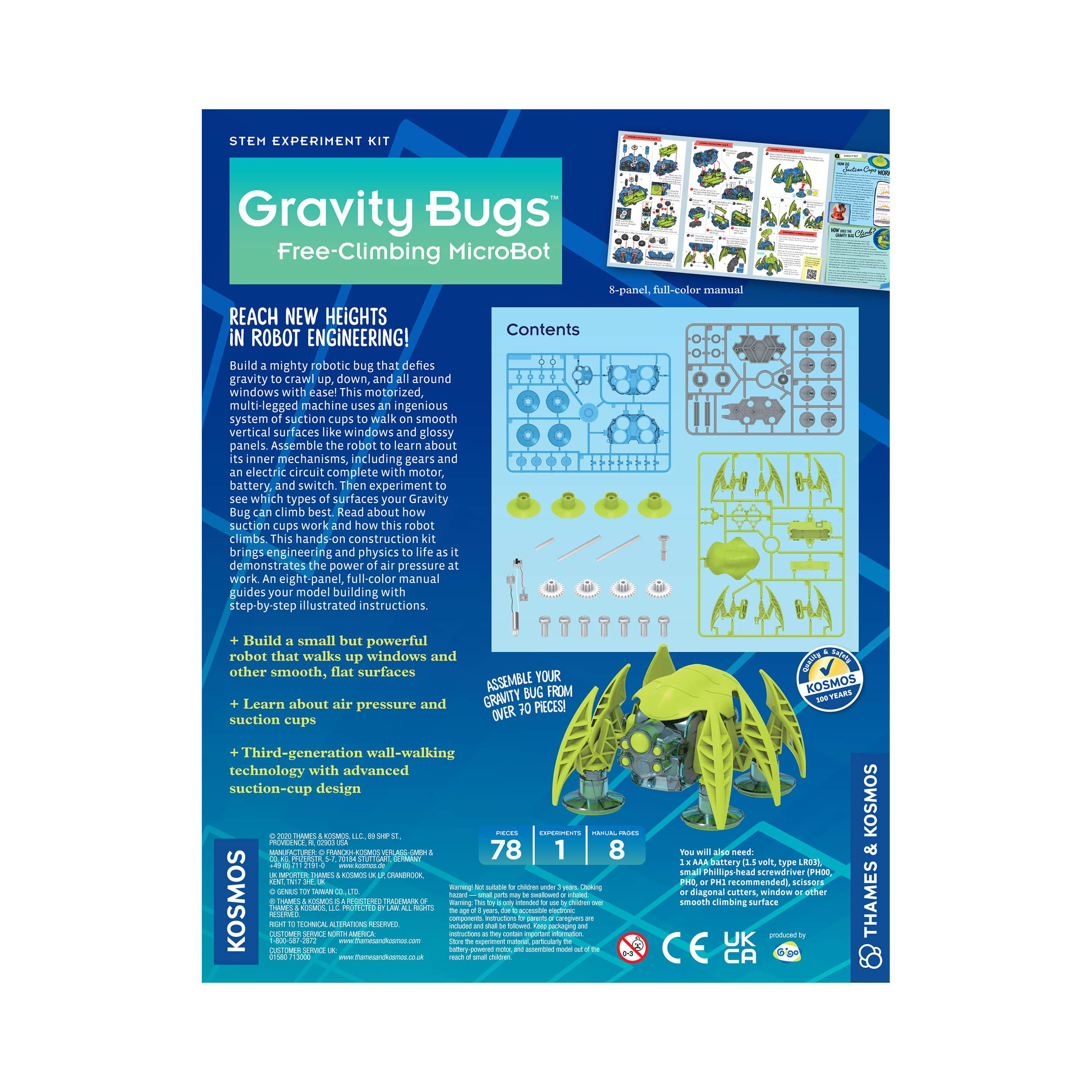 Thames &#x26; Kosmos Gravity Bugs&#x2122; Free-Climbing MicroBot