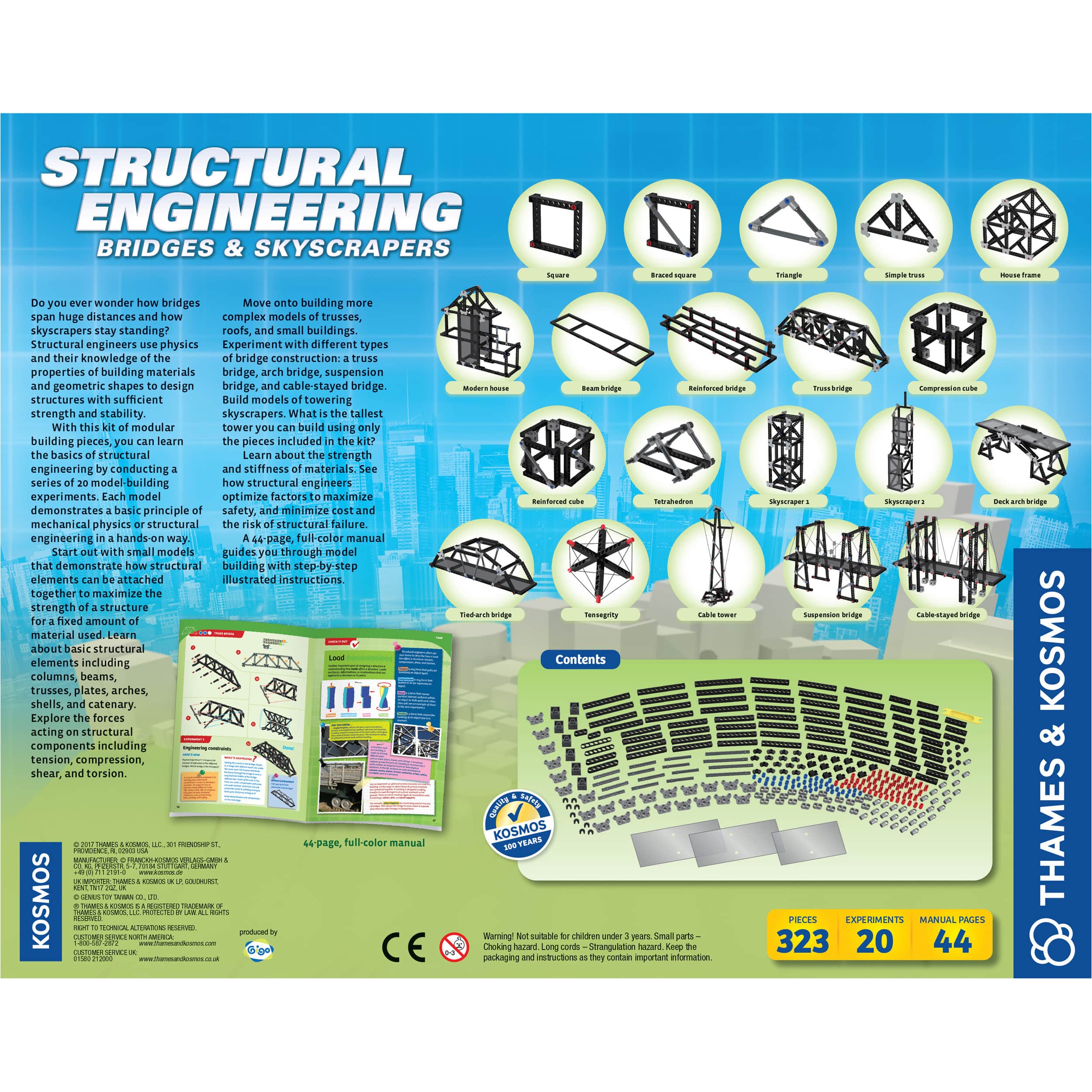 Thames &#x26; Kosmos Structural Engineering: Bridges &#x26; Skyscrapers Kit