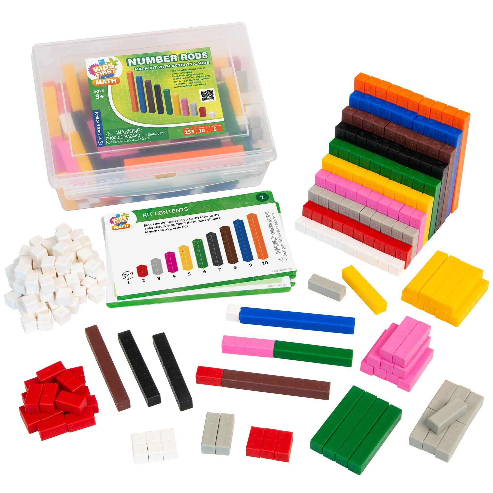 Thames &#x26; Kosmos Number Rods Math Kit with Activity Cards