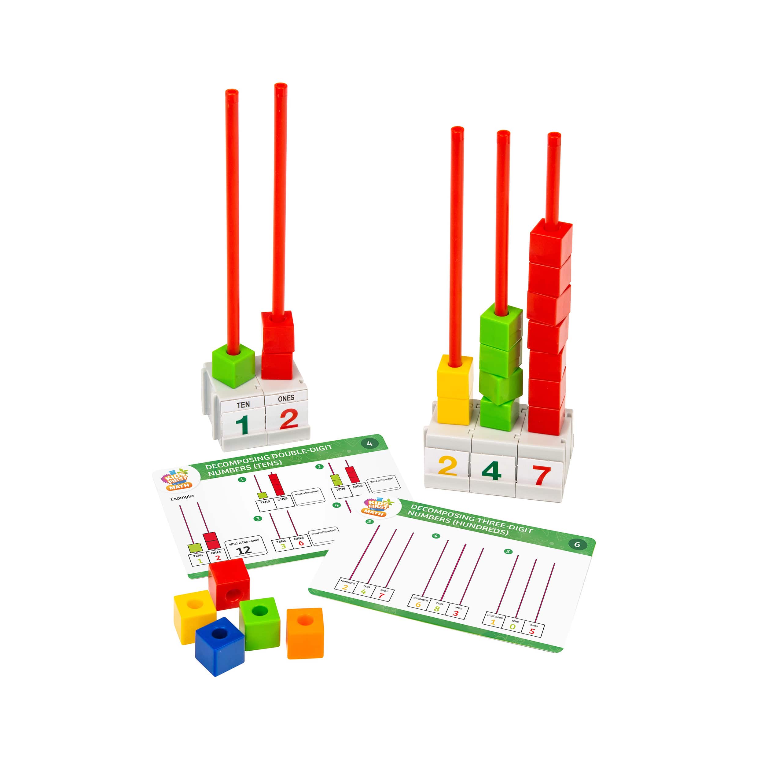 Thames &#x26; Kosmos Stacking Block Abacus Math Kit with Activity Cards