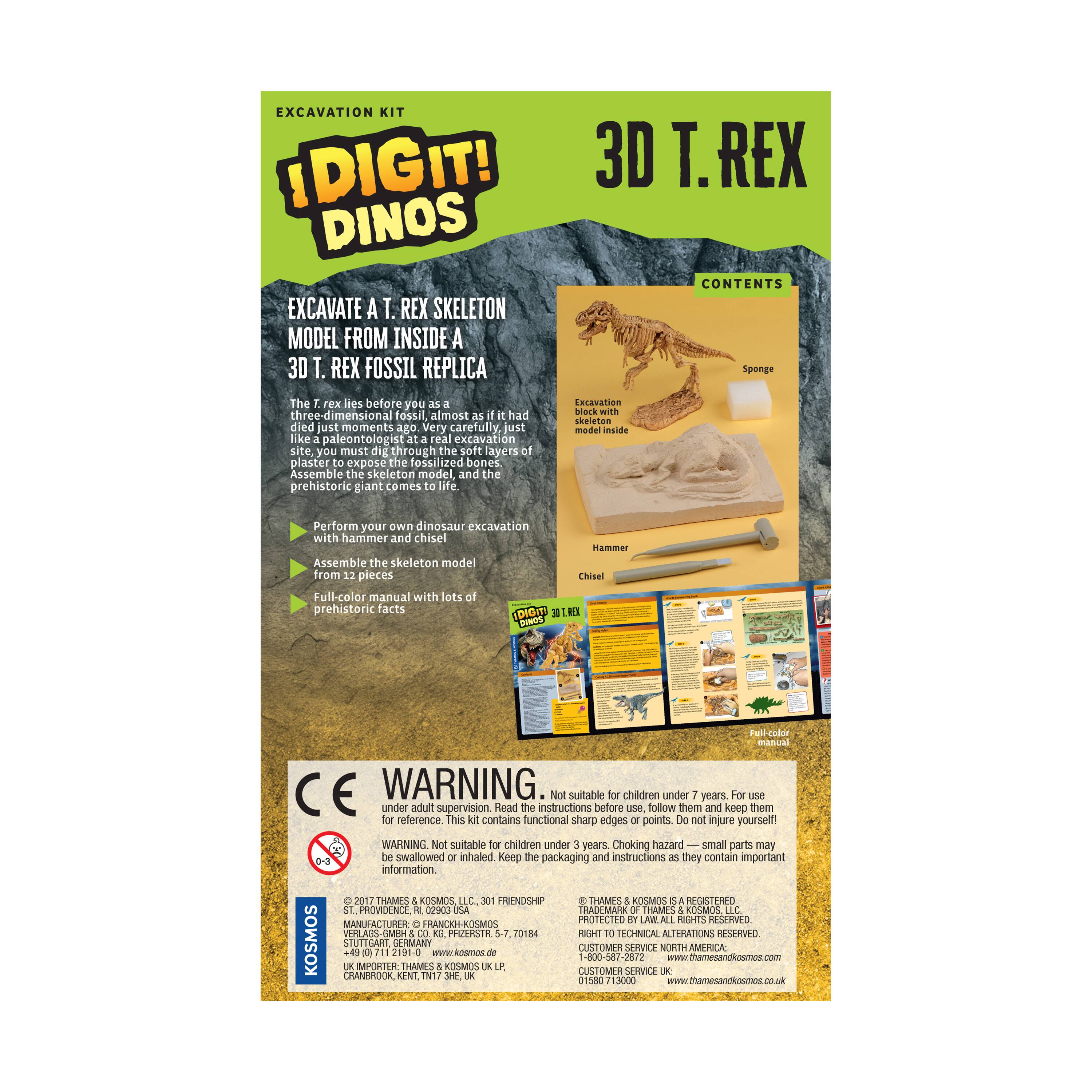 Thames &#x26; Kosmos I Dig It! Dinos: 3D T. Rex Excavation Kit