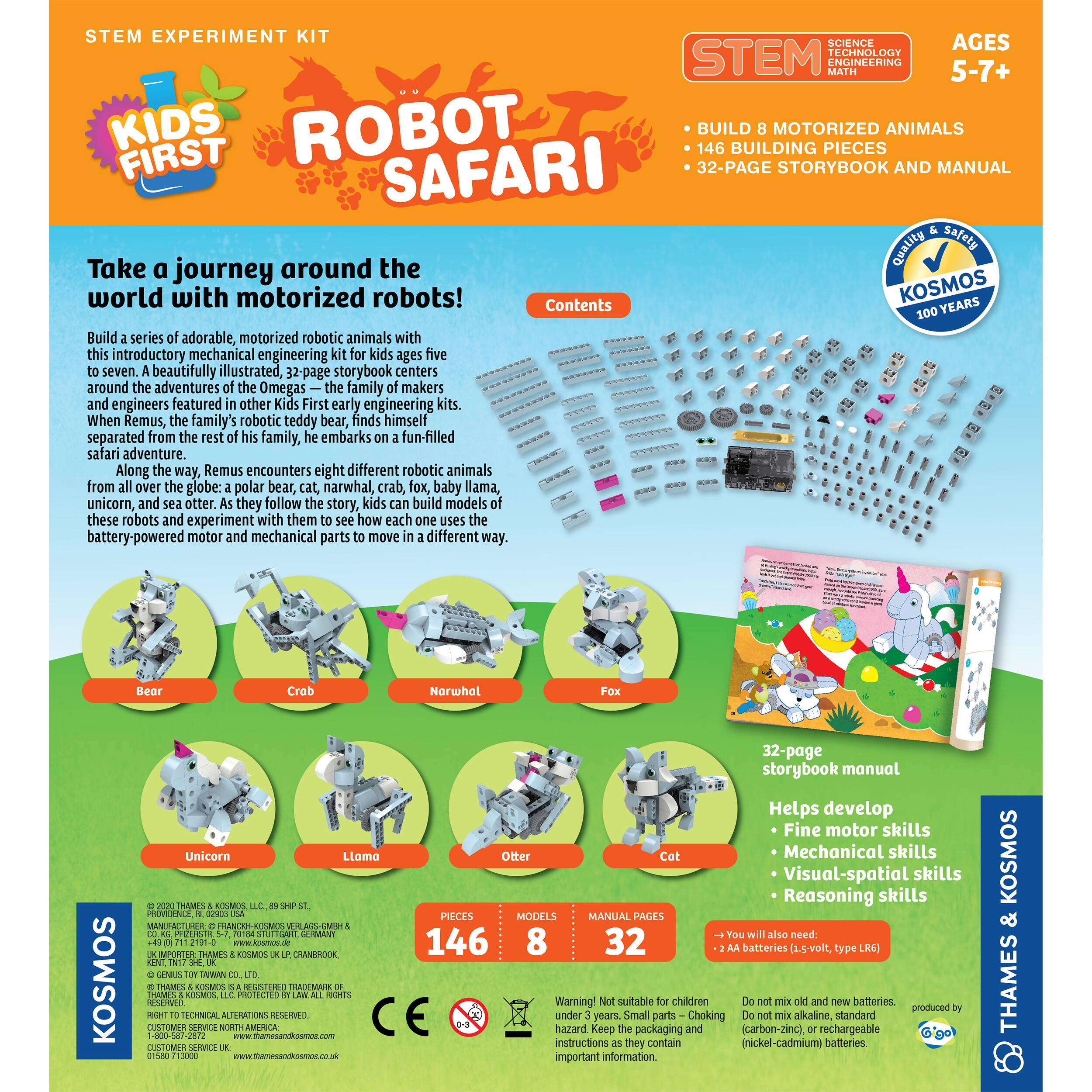 Thames & Kosmos Kids First: Robot Safari Introduction to Motorized Machines