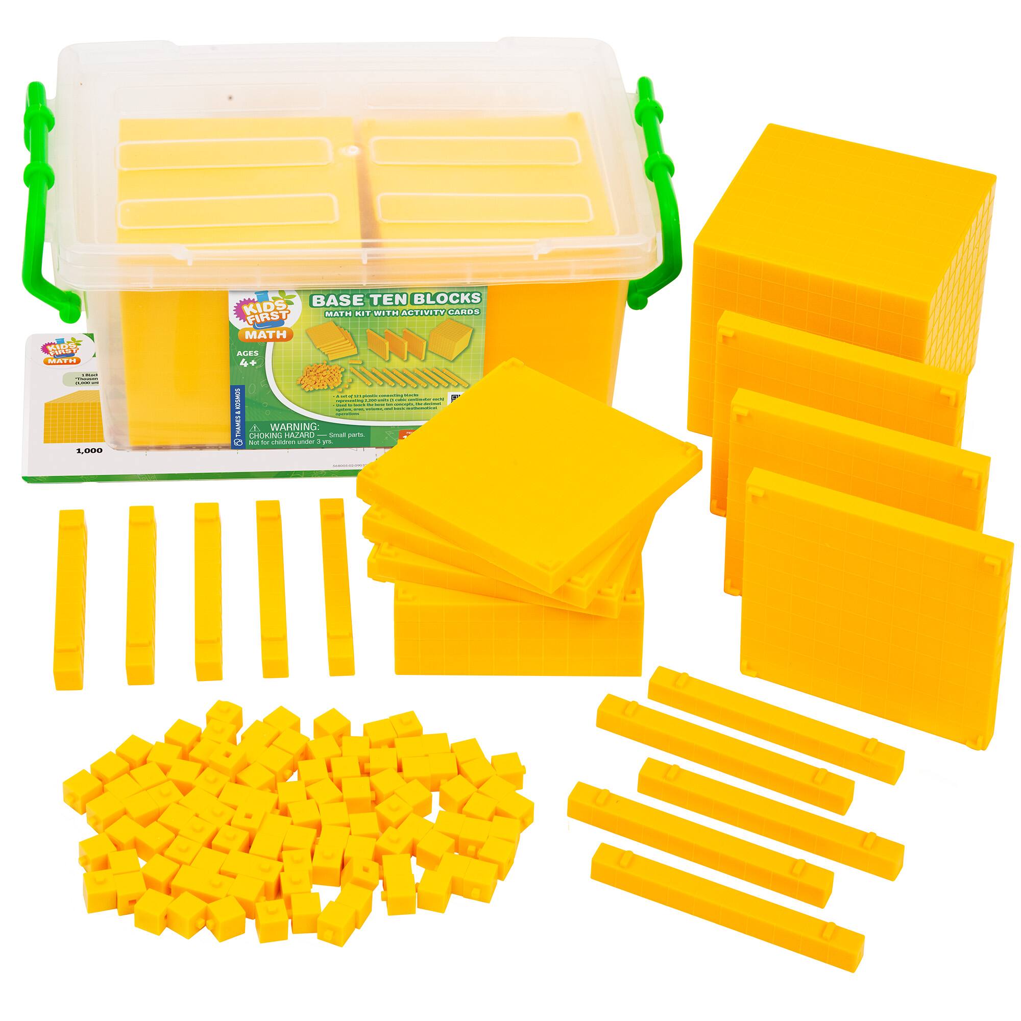 Thames &#x26; Kosmos Base Ten Blocks Math Kit with Activity Cards