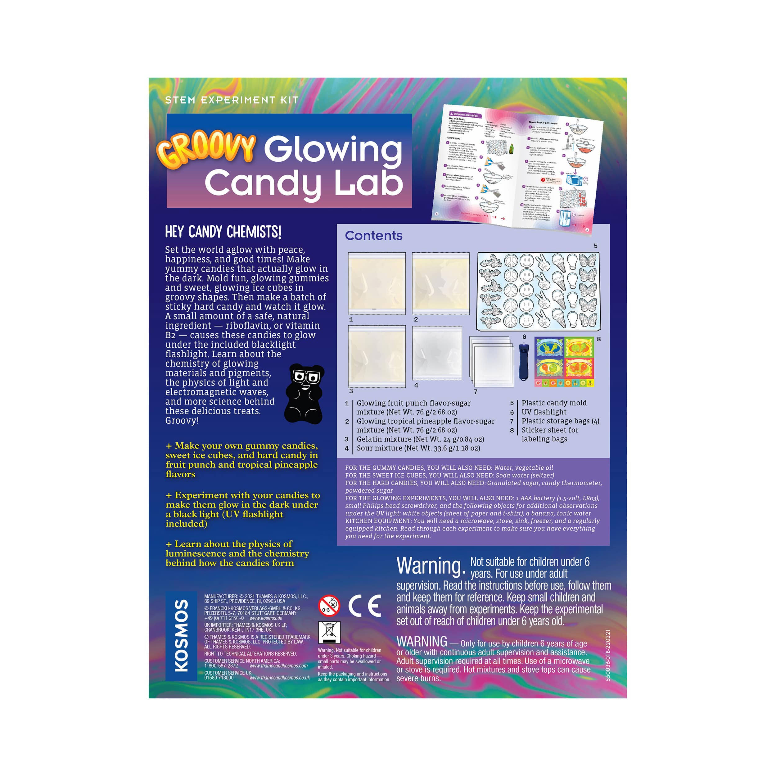 Thames &#x26; Kosmos Groovy Glowing Candy Lab