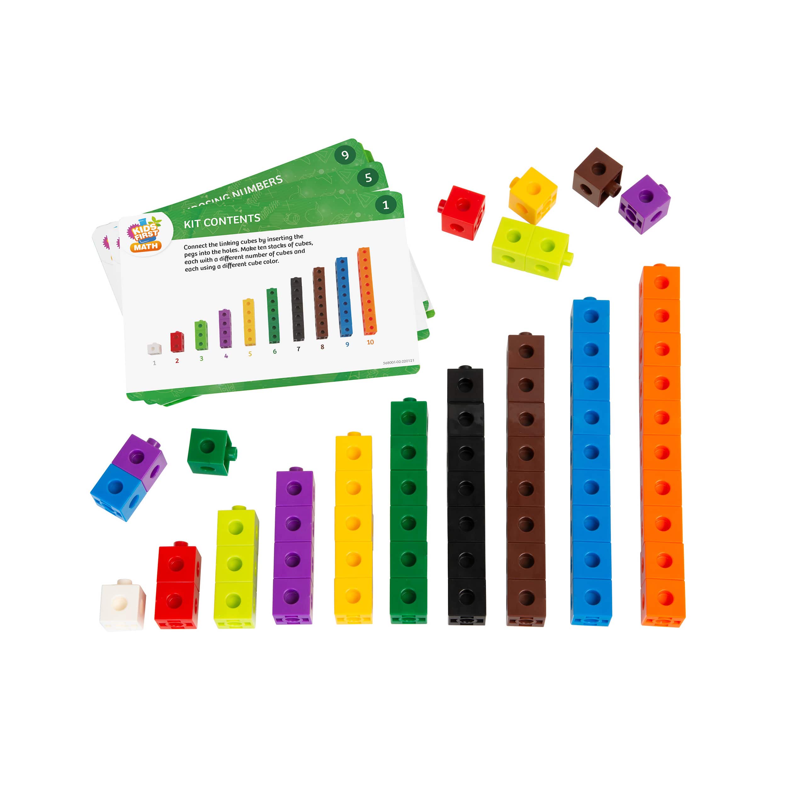 Thames &#x26; Kosmos Linking Cubes Math Kit with Activity Cards