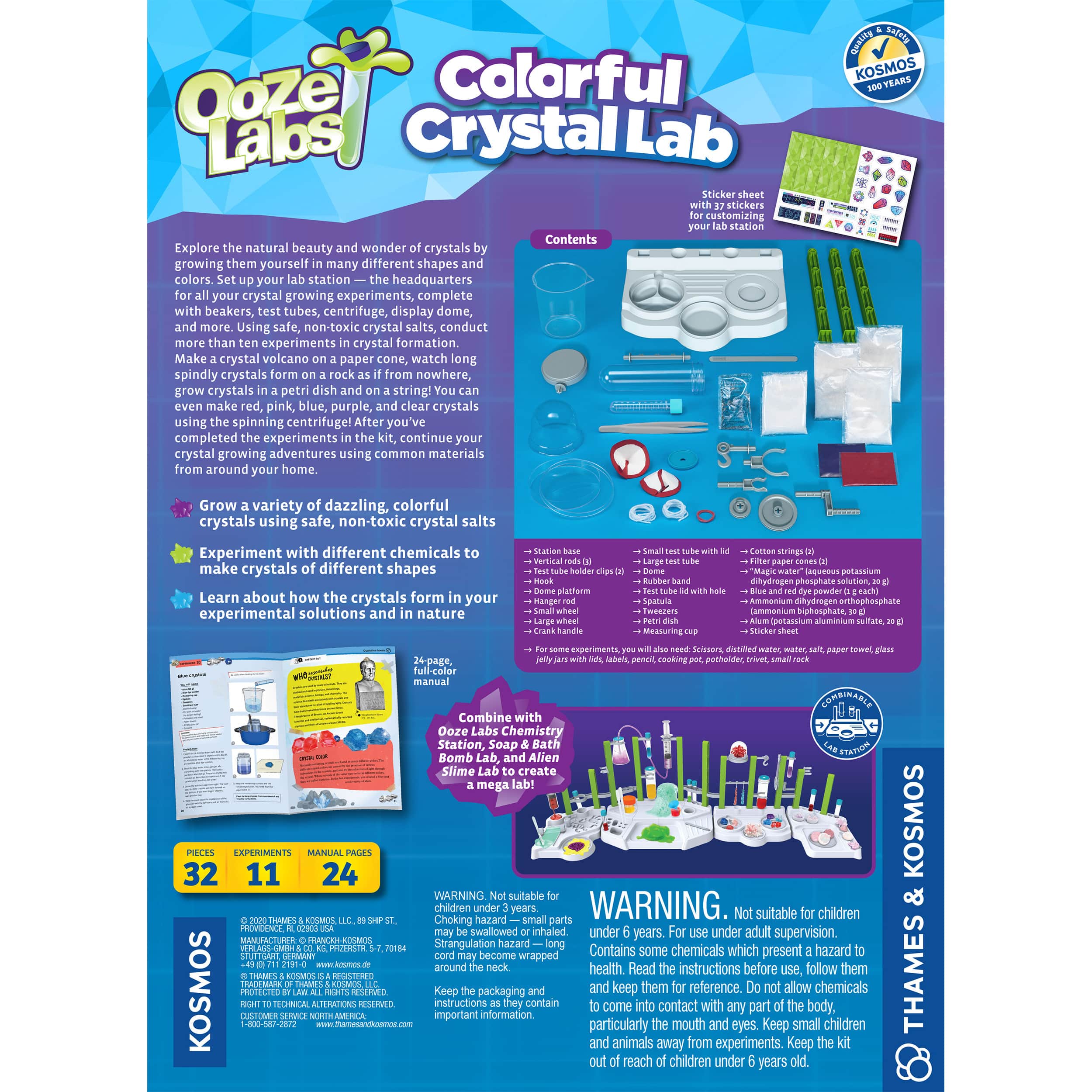 Thames &#x26; Kosmos Ooze Labs: Colorful Crystal Lab Kit