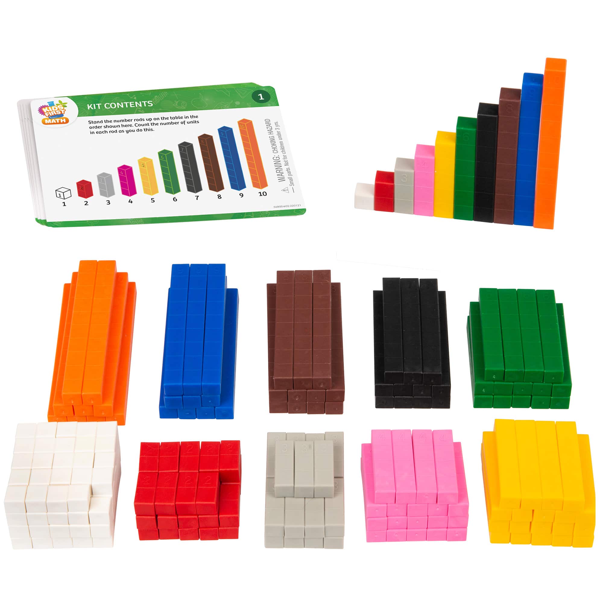 Thames &#x26; Kosmos Number Rods Math Kit with Activity Cards