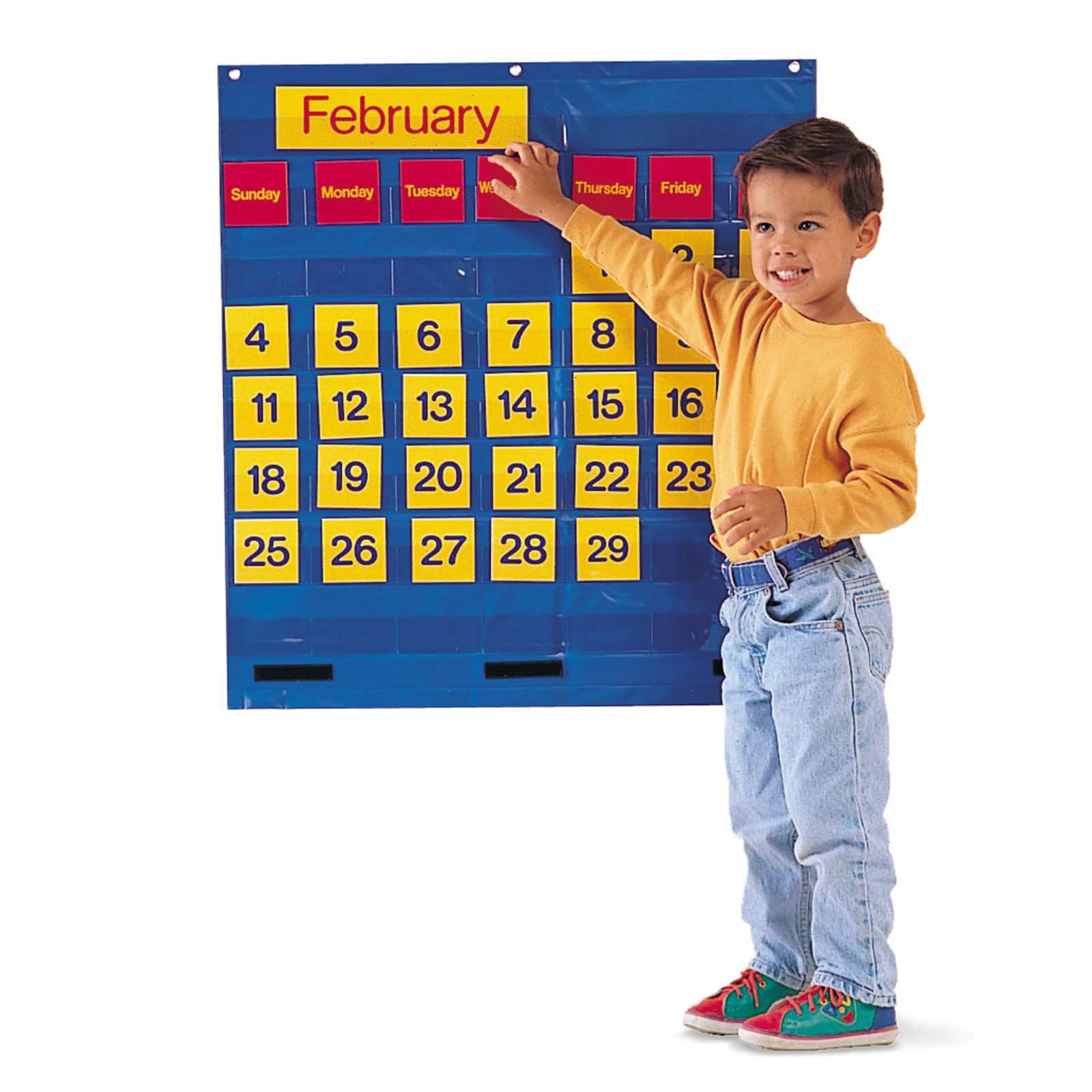 Learning Resources&#xAE; Bilingual Monthly Calendar Pocket Chart