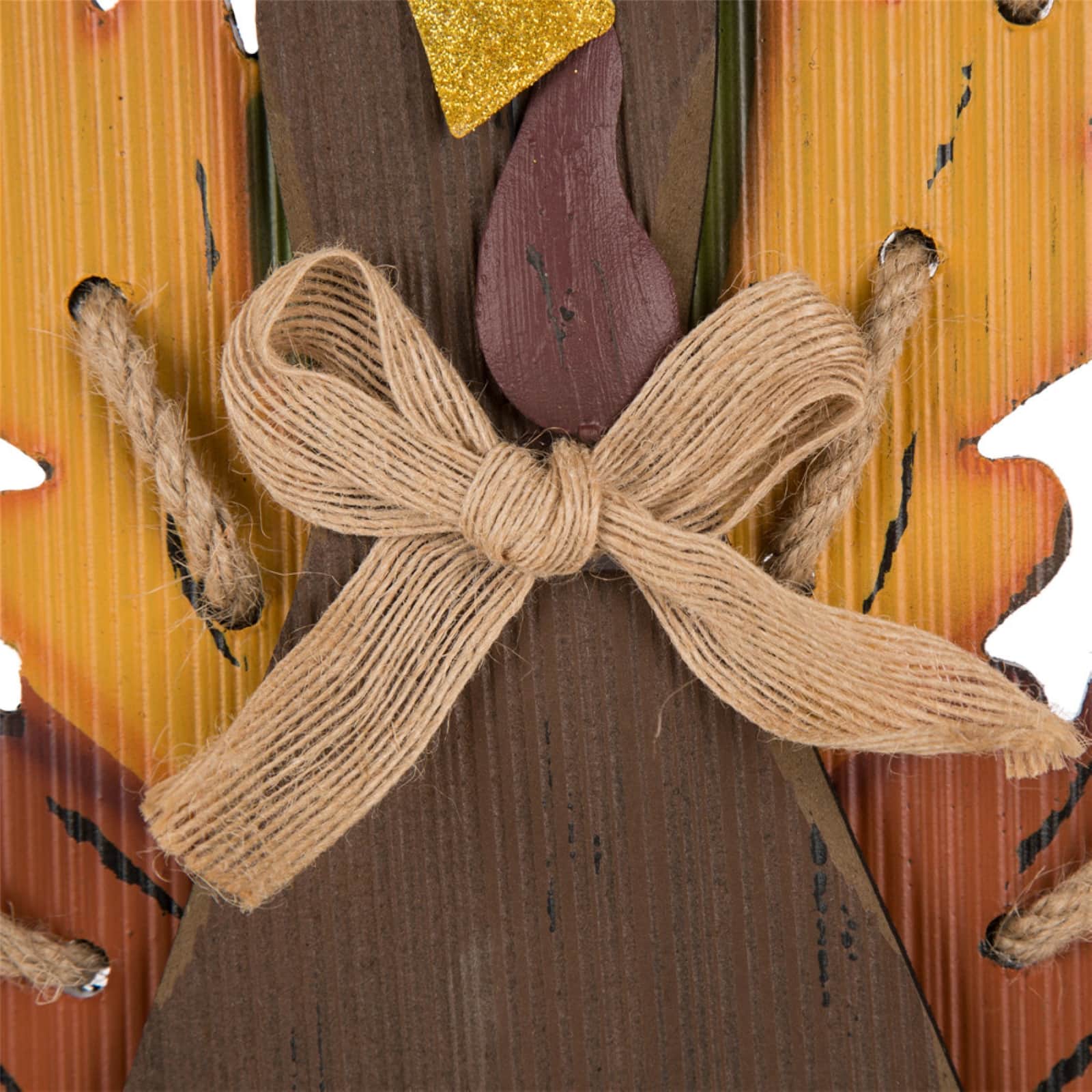 Glitzhome&#xAE; &#x27;Give Thanks&#x27; Turkey D&#xE9;cor