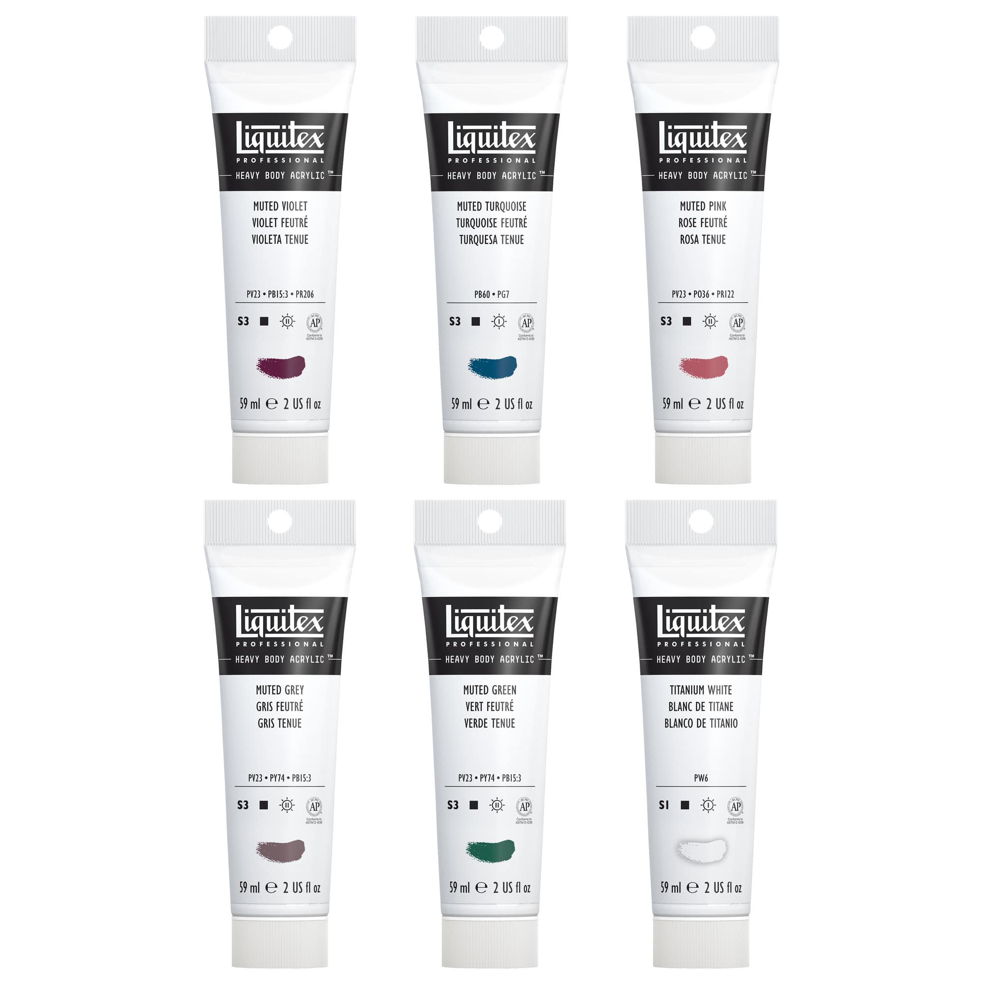 Liquitex® Heavy Body Acrylic™, Muted Collection + White