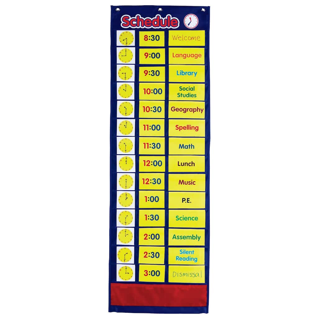 Get the Learning Resources® Daily Schedule Pocket Chart at ...
