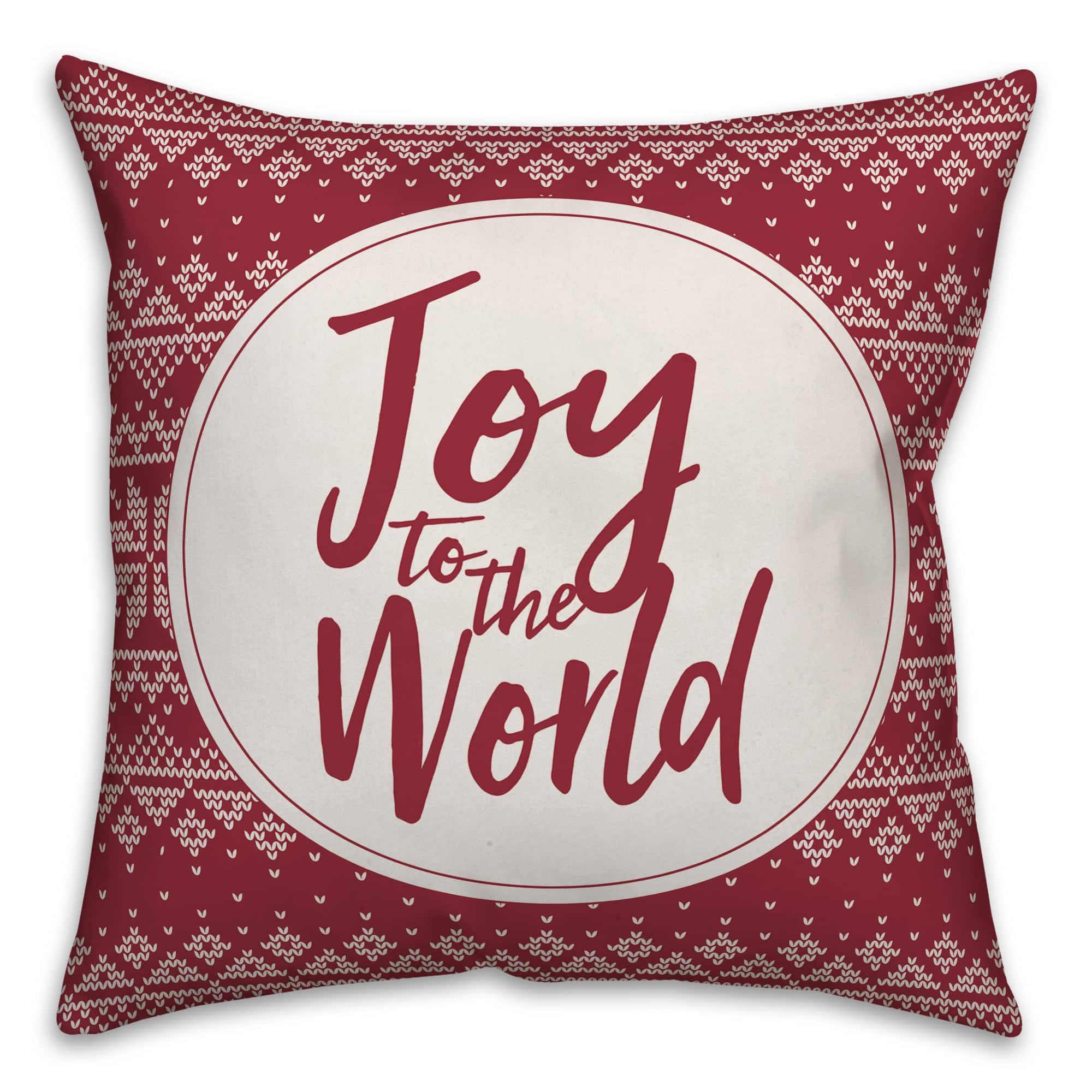 Find The Designs Direct Joy To The World 18x18 Throw Pillow At Michaels