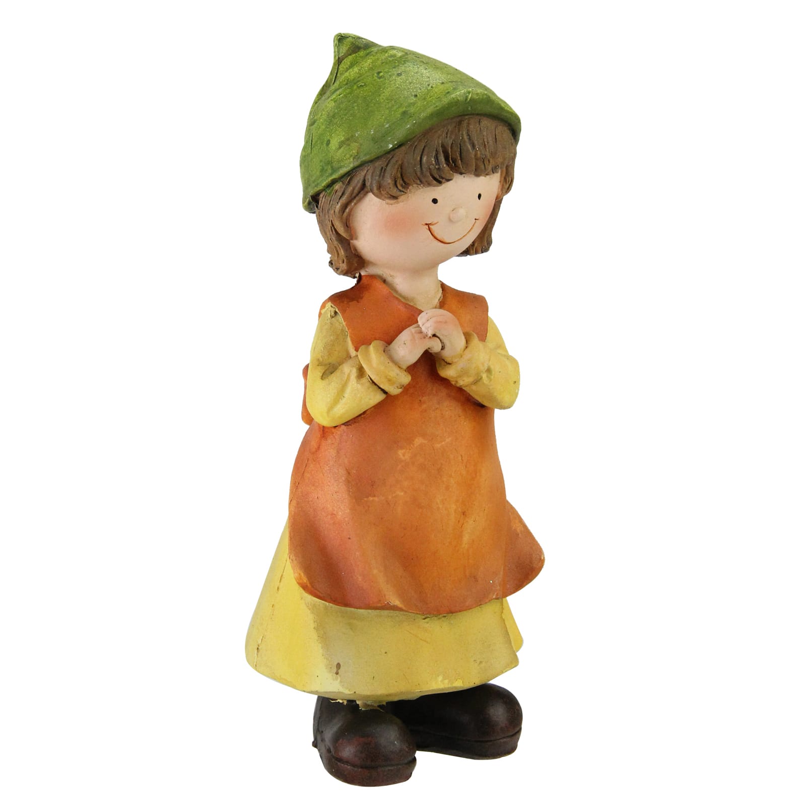 7.5" Boy & Girl Pilgrim Thanksgiving Figurine Set