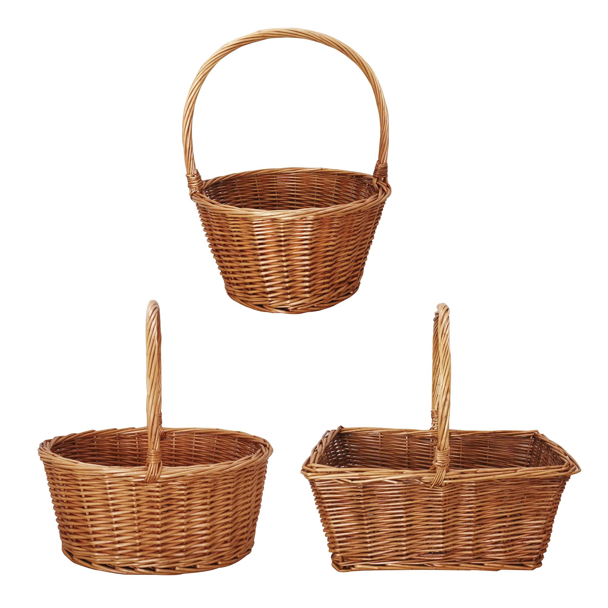 Assorted Chipwood Willow Bushel Basket by Ashland&#xAE;
