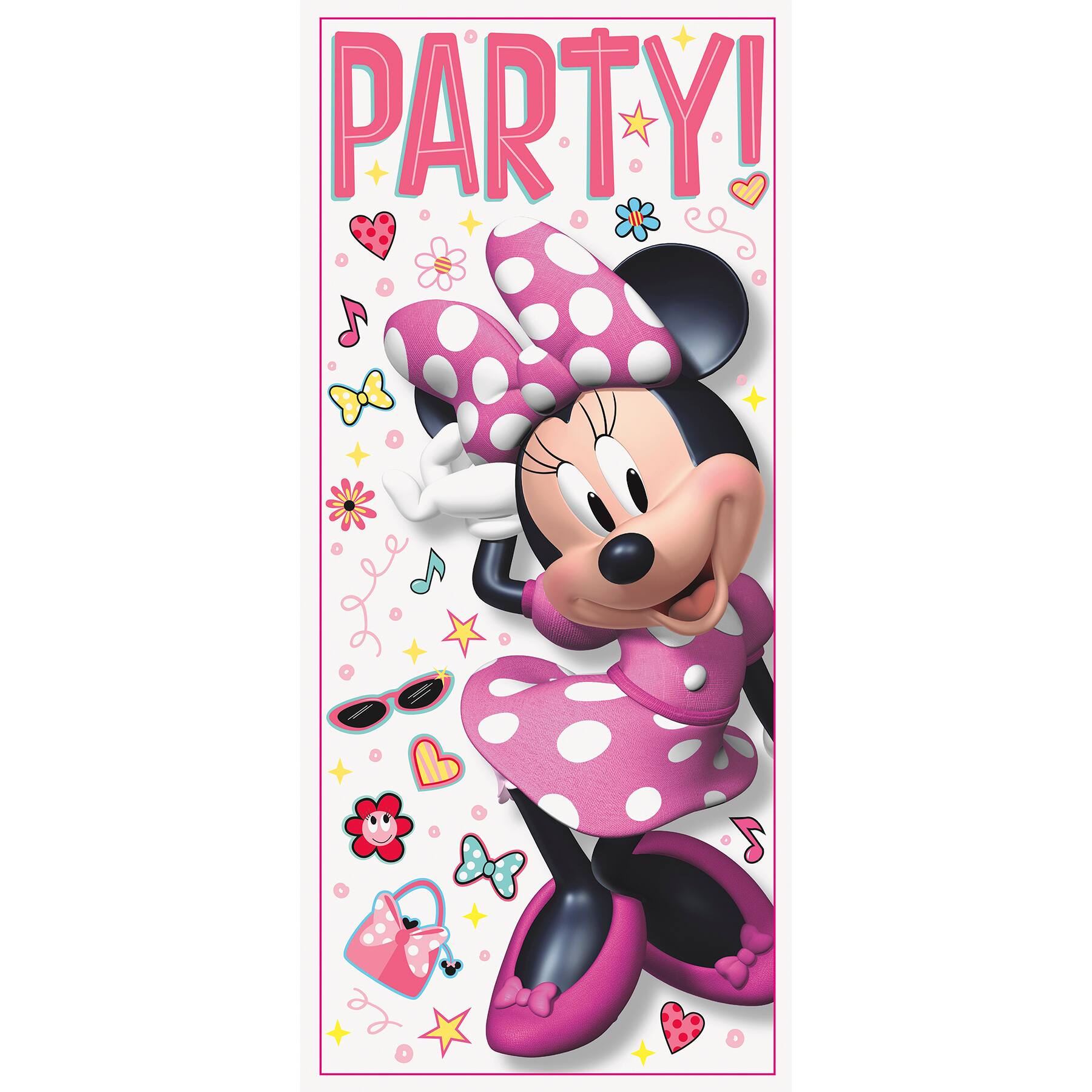 Plastic Minnie Mouse Door Decoration | Minnie Mouse Party Supplies