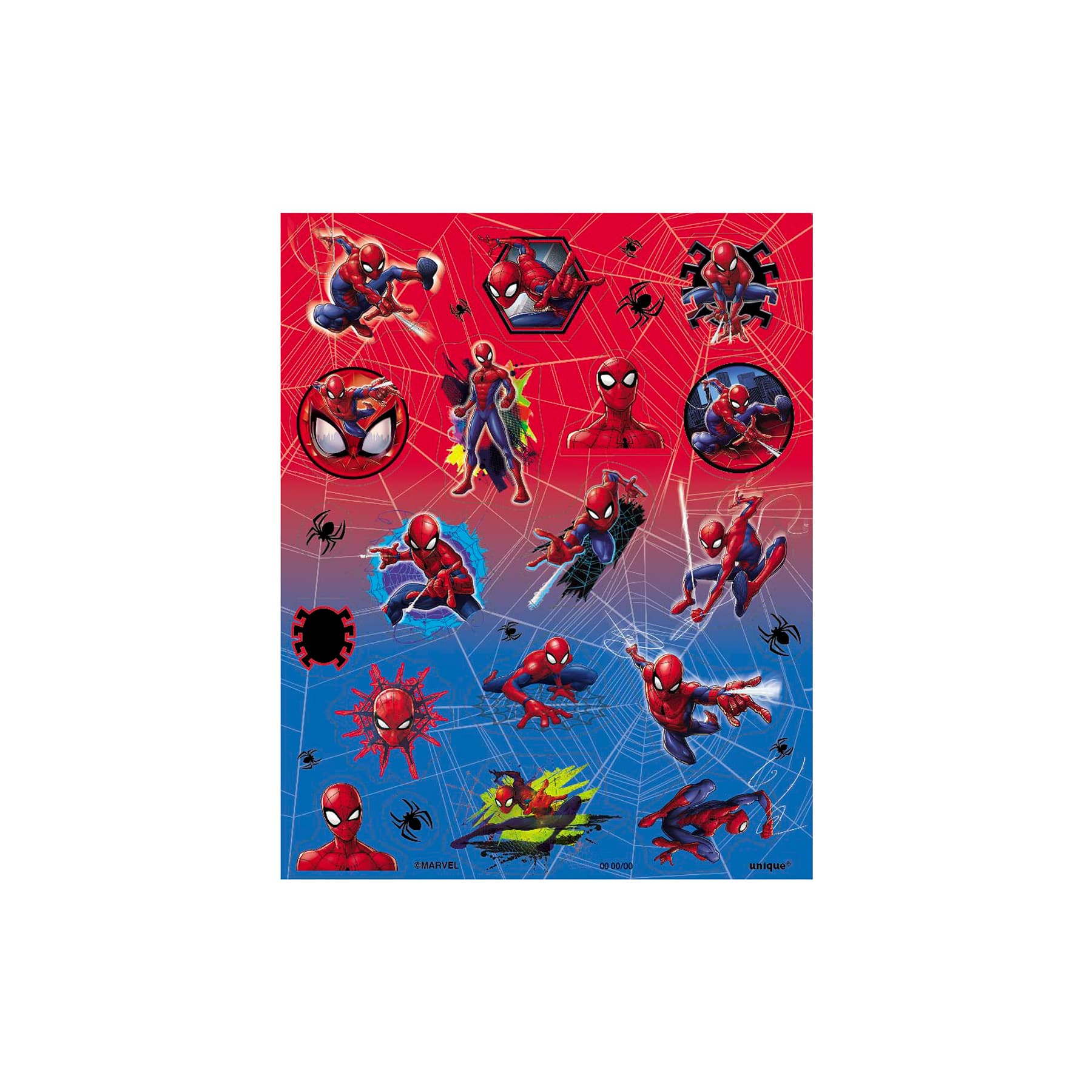 spiderman stickers spiderman party favors