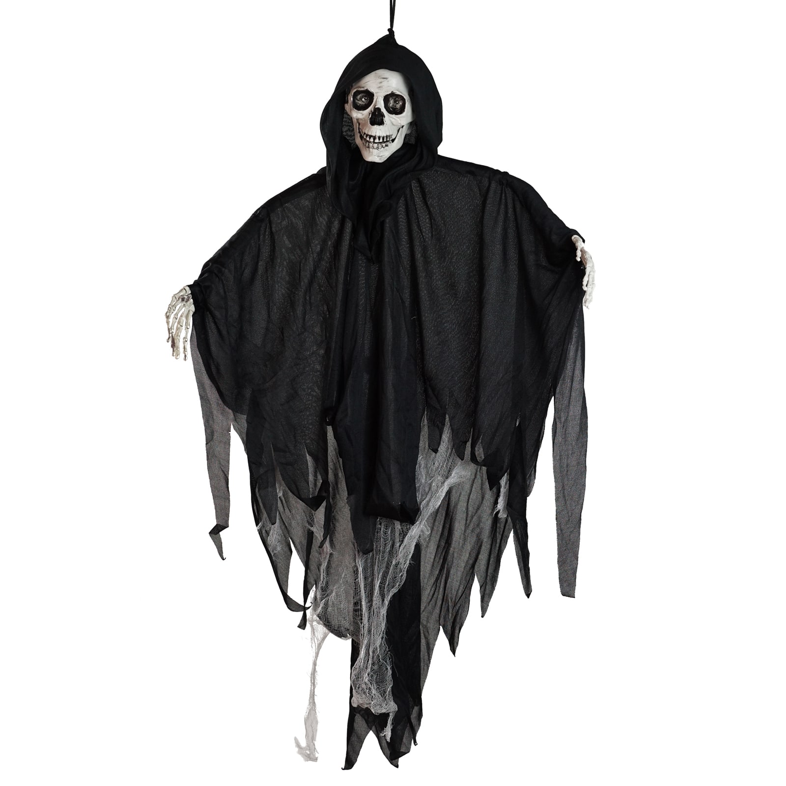 36" Touch Activated Talking Reaper Animated Hanging Halloween Decoration