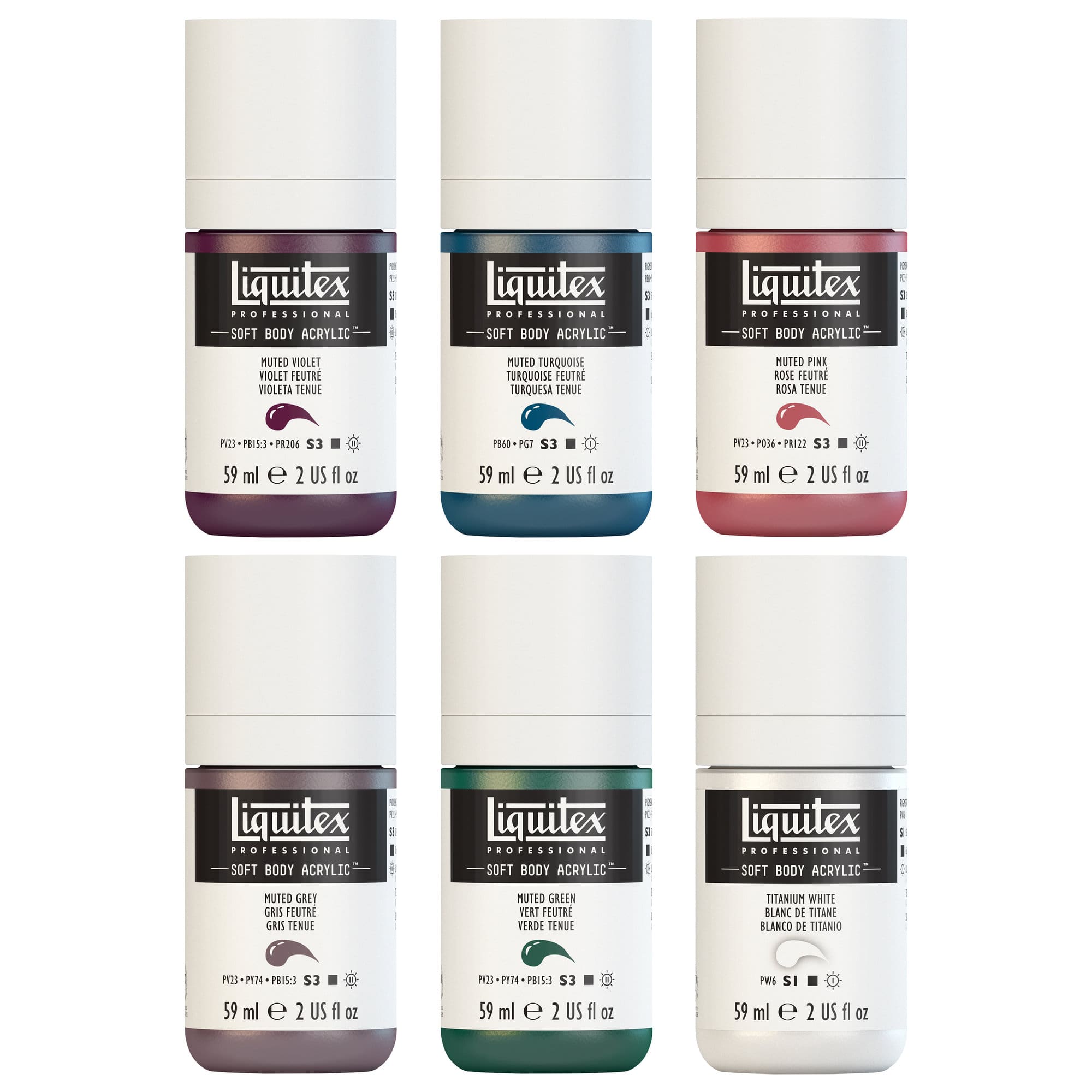 Liquitex&#xAE; Professional Soft Body Acrylic Muted Collection Set, 6ct.