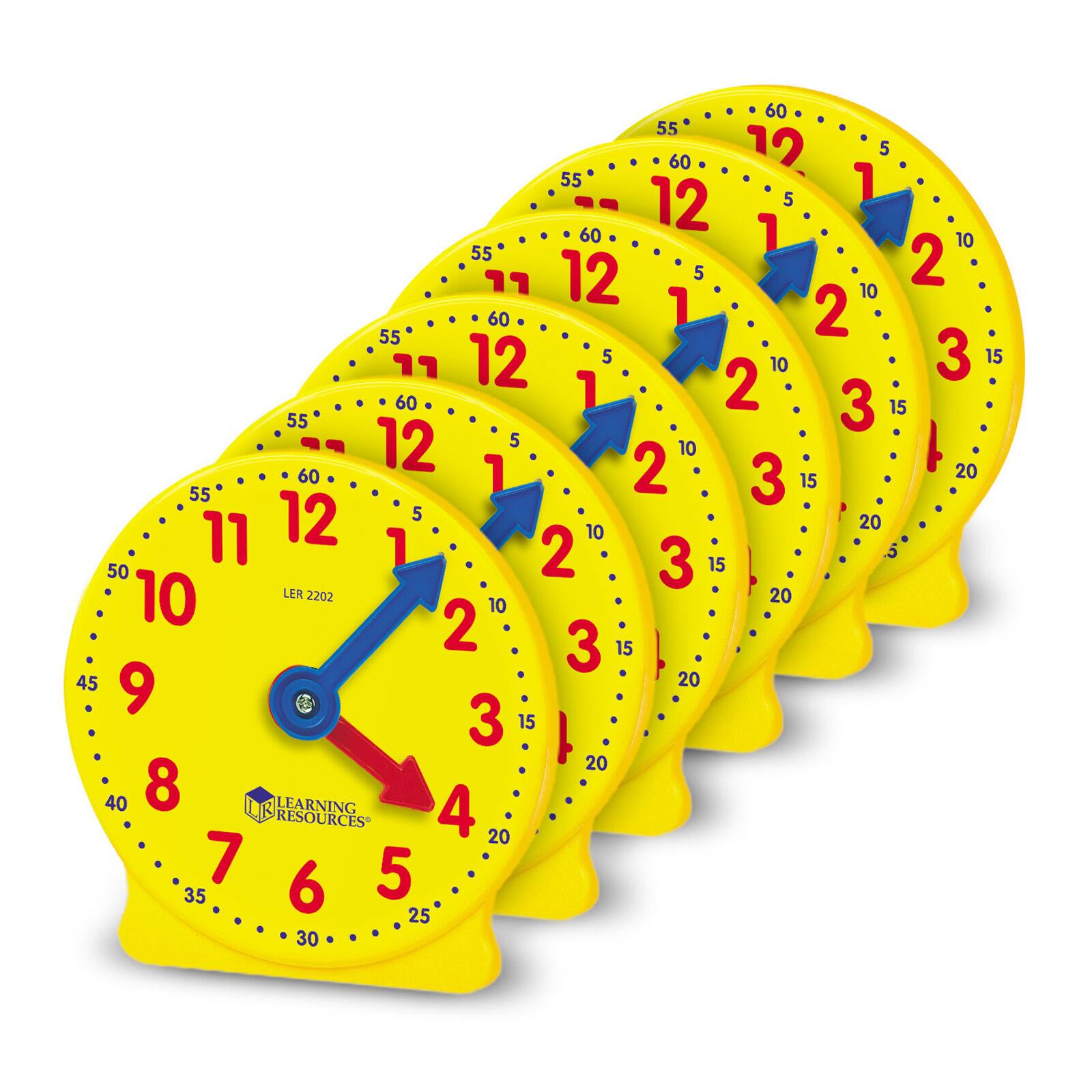 Big Time™ Mini Student Clocks, 6 Pack