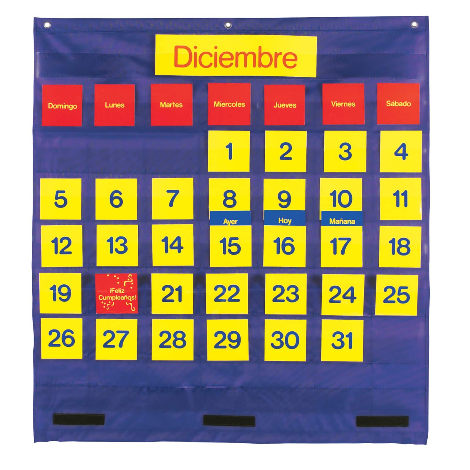 Learning Resources® Bilingual Monthly Calendar Pocket Chart Pocket