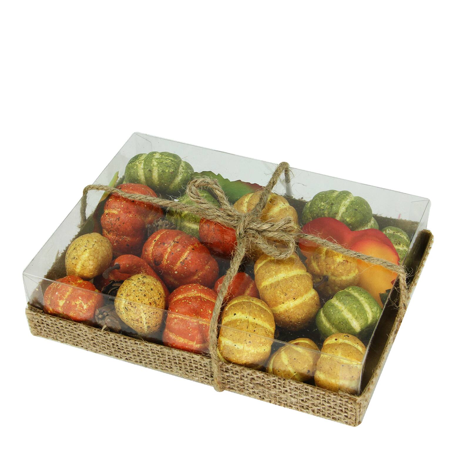 Autumn Harvest Pumpkins, Fall Leaves & Pine Cones Filler Decorations