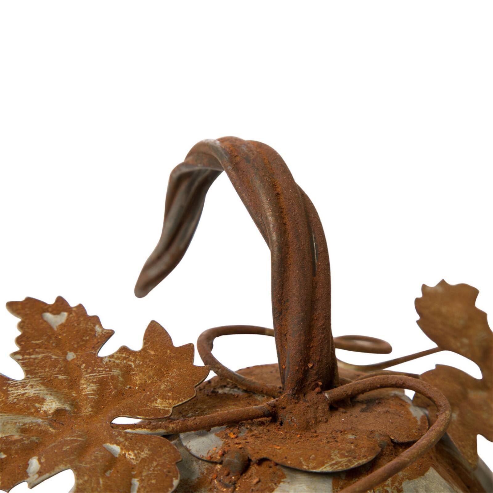 Glitzhome&#xAE; Medium Galvanized Pumpkin