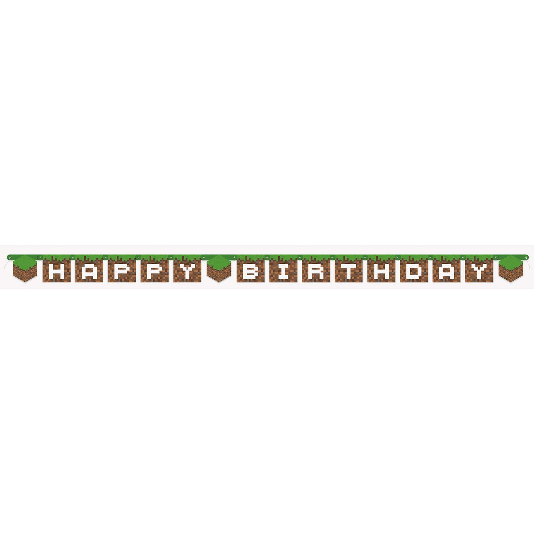 Minecraft Happy Birthday Banner Minecraft Party Supplies Minecraft Happy Birthday Banner Minecraft Party Supplies