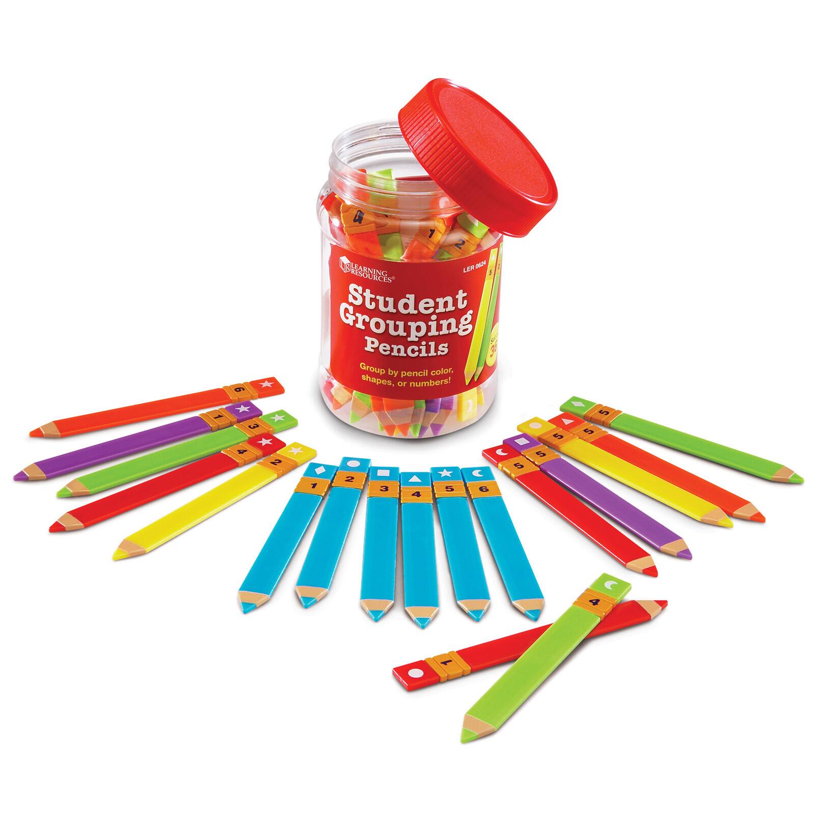Learning Resources&#xAE; Student Grouping Pencils, Set of 36