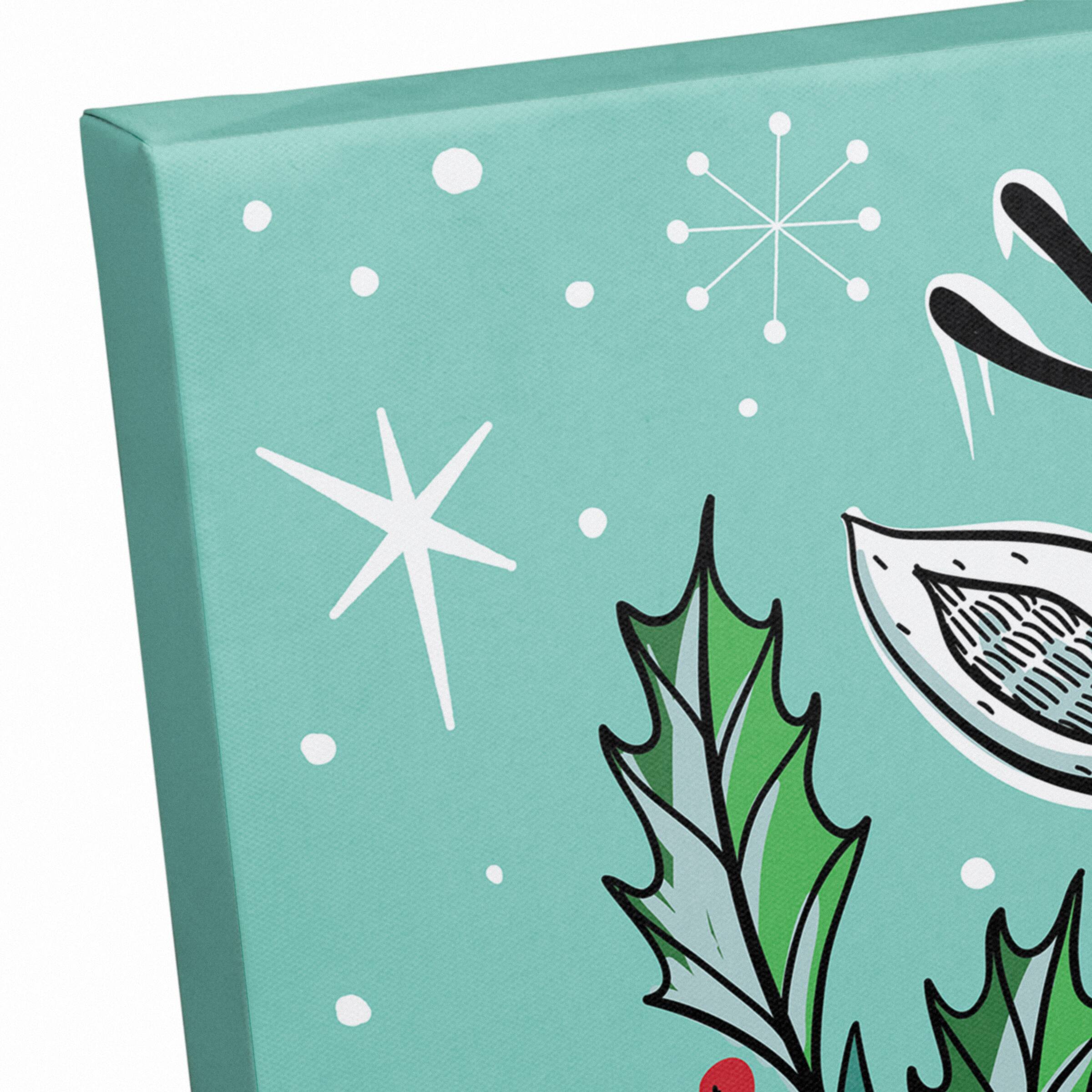 Midcentury Modern Rudolph Canvas Wall Art