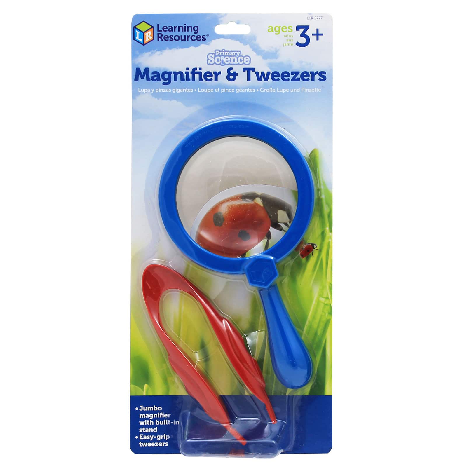 primary science jumbo magnifier & tweezers