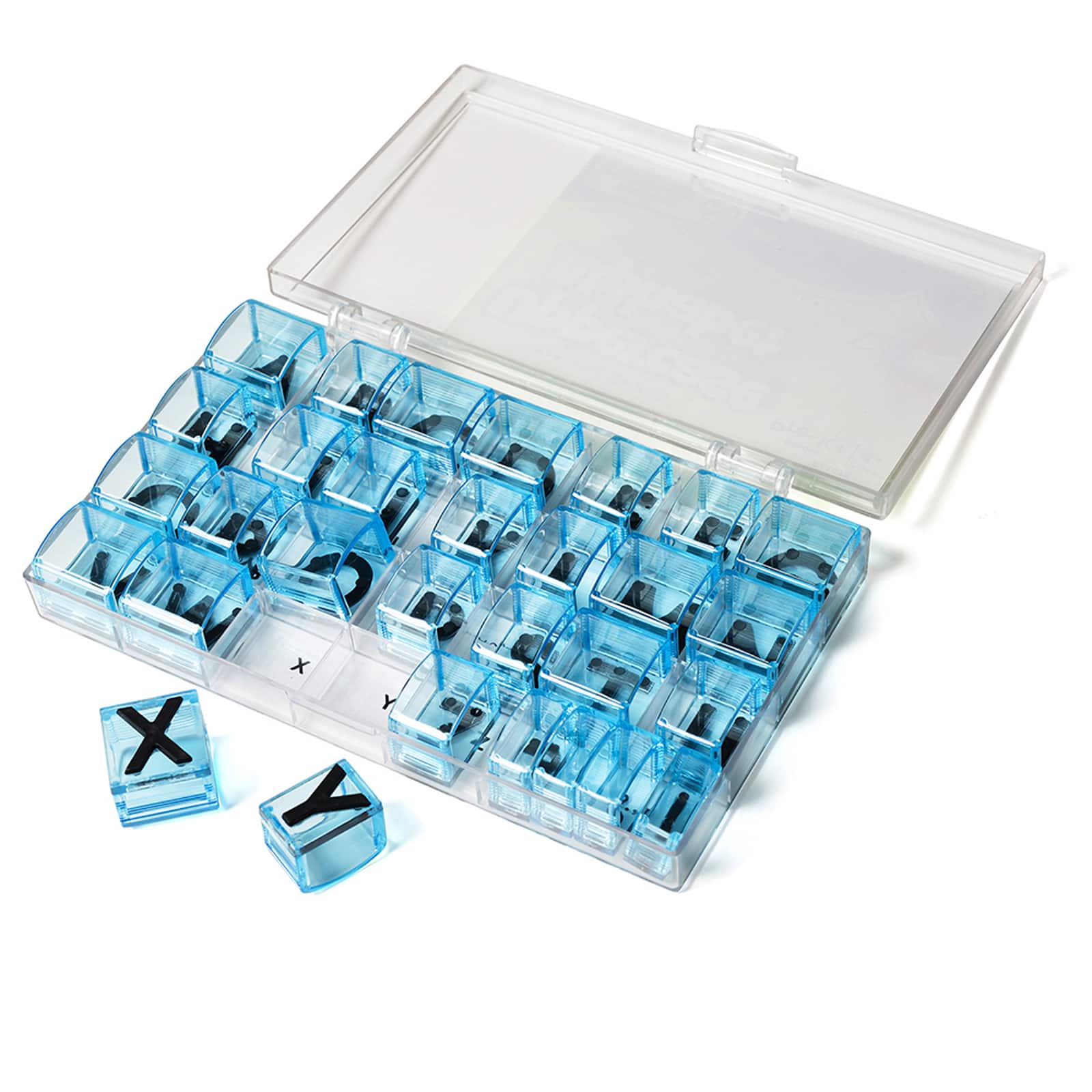 See And Stamp™ Uppercase Alphabet Transparent Stamps