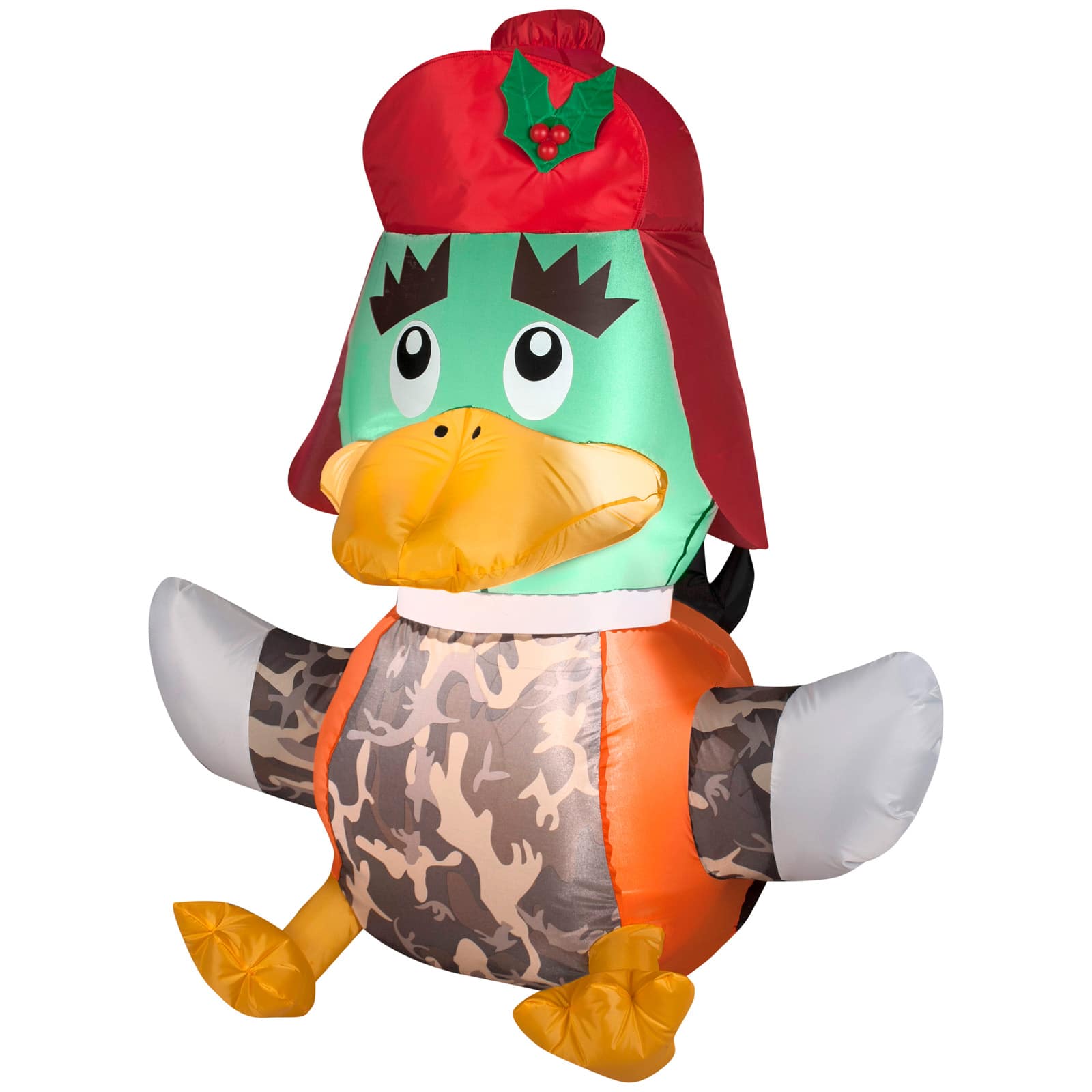 3.5ft. Airblown&#xAE; Inflatable Christmas Duck Hunter